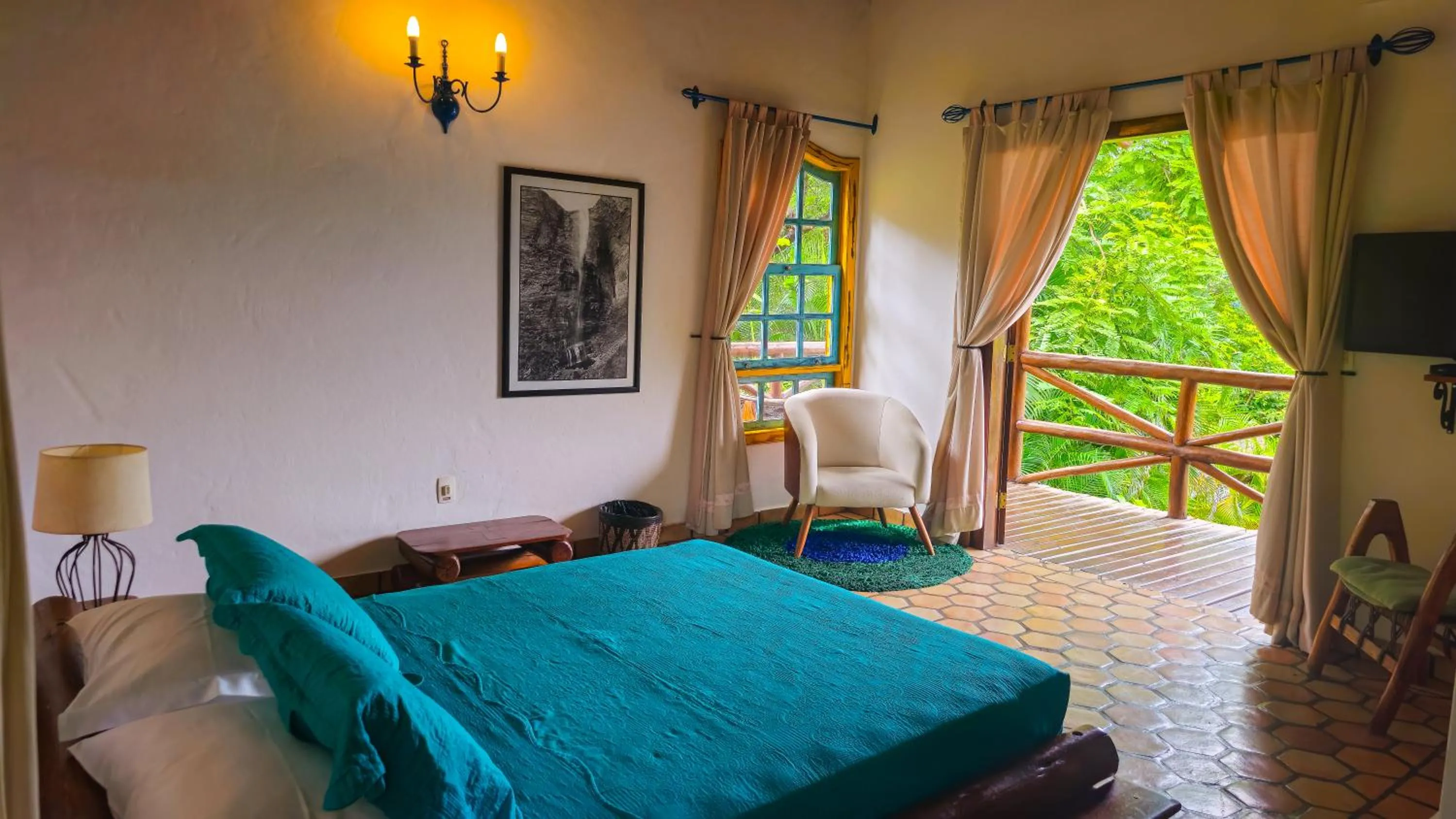 Bed in Pousada Vila Serrano