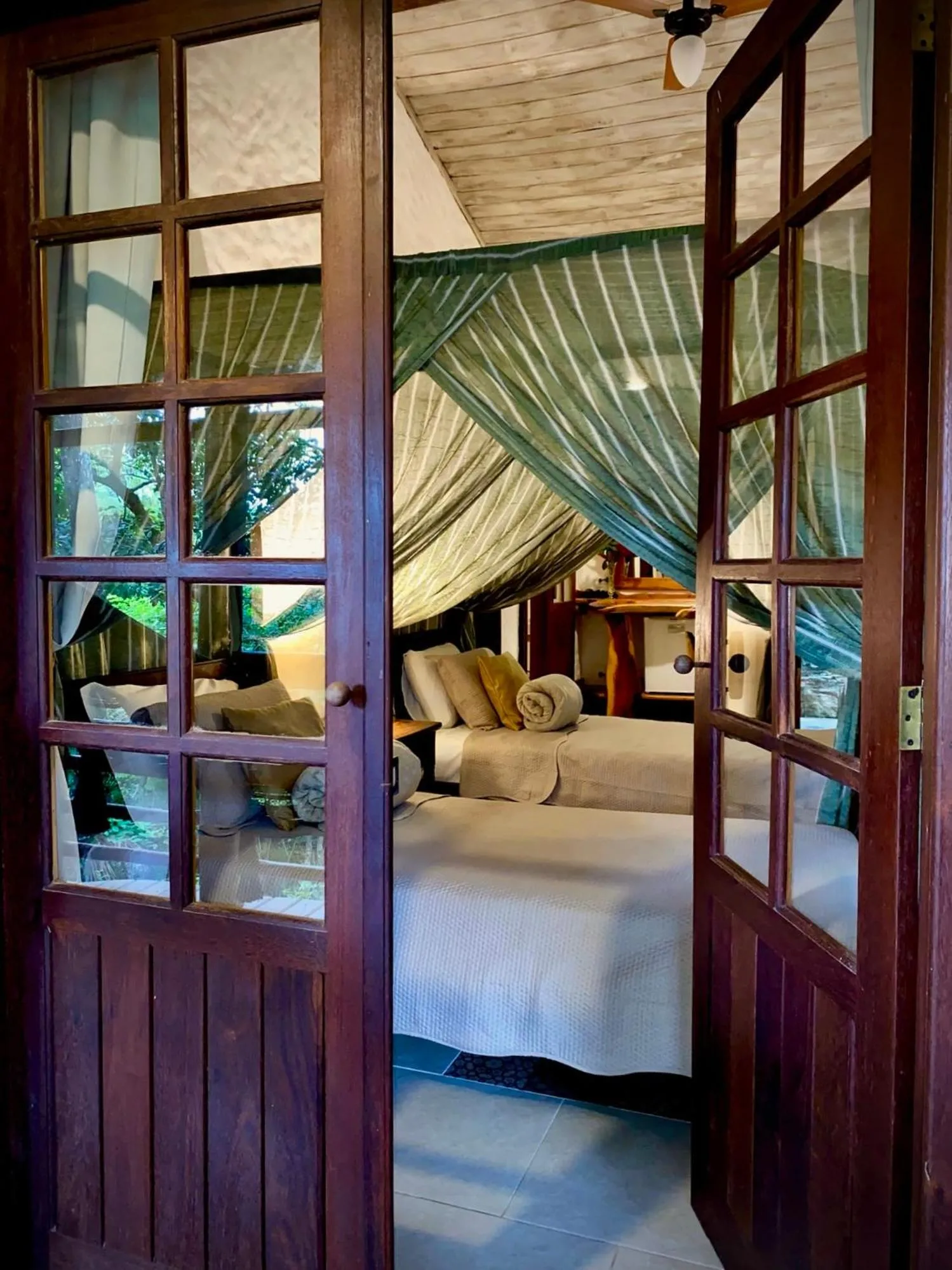 Bed in Pousada Vila Serrano