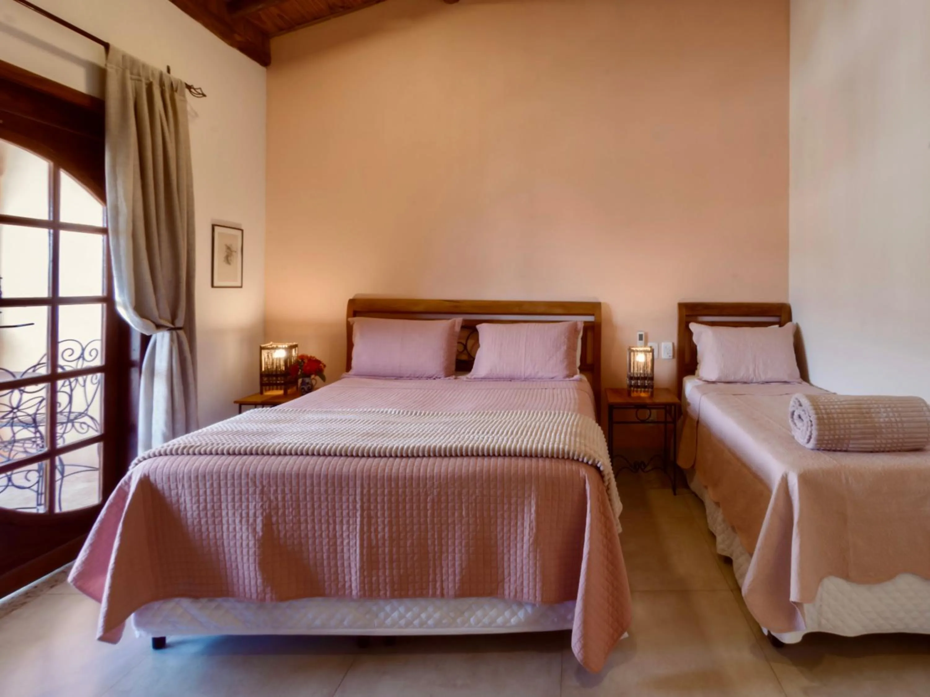 Bed in Pousada Vila Serrano