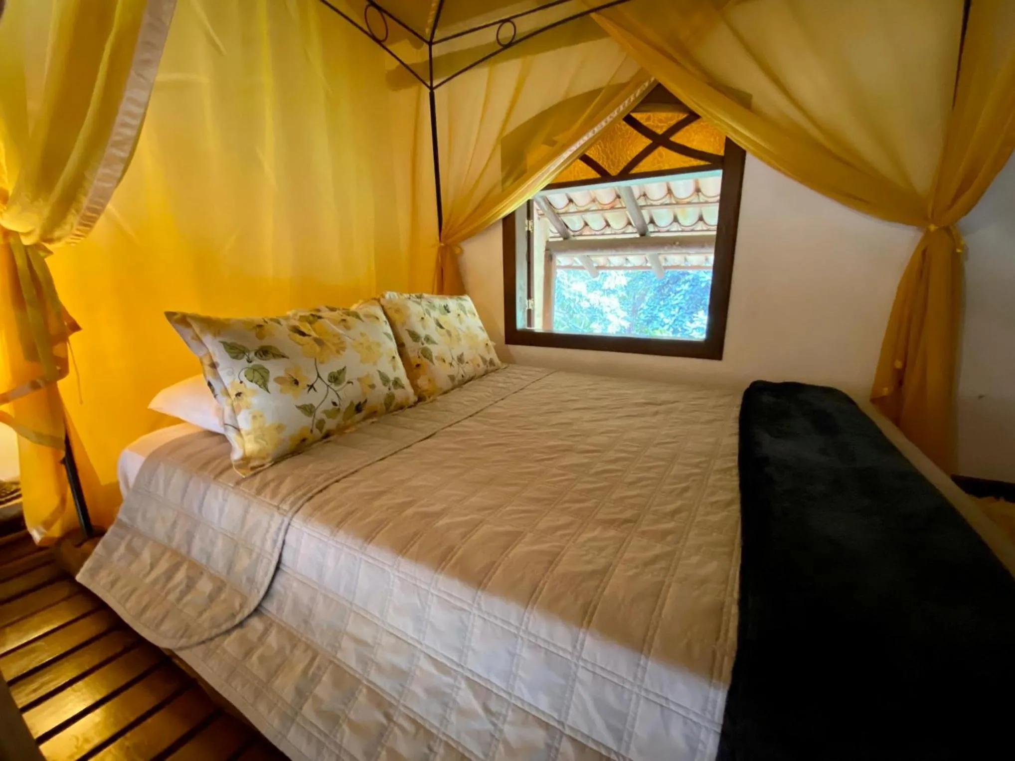 Bed in Pousada Vila Serrano
