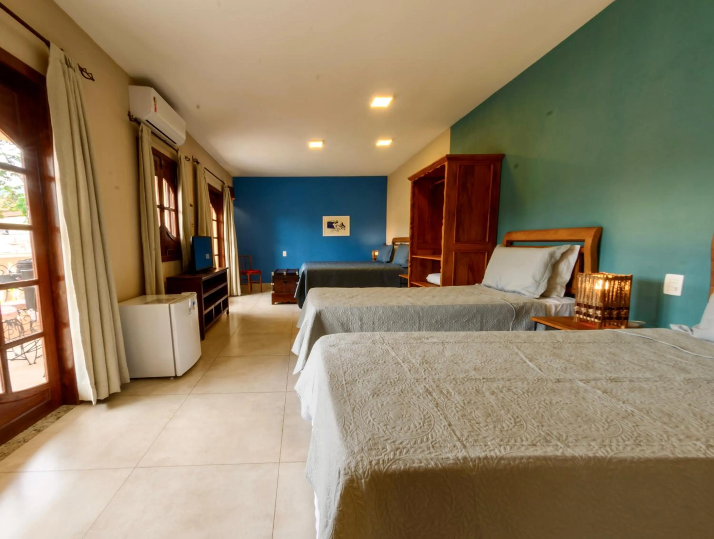 Bed in Pousada Vila Serrano