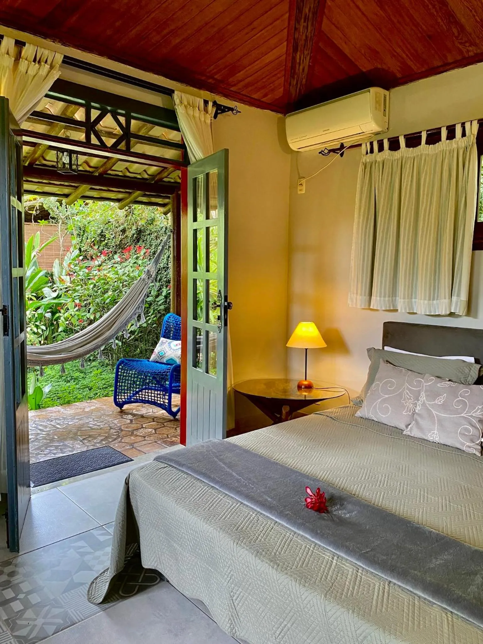 Bed in Pousada Vila Serrano