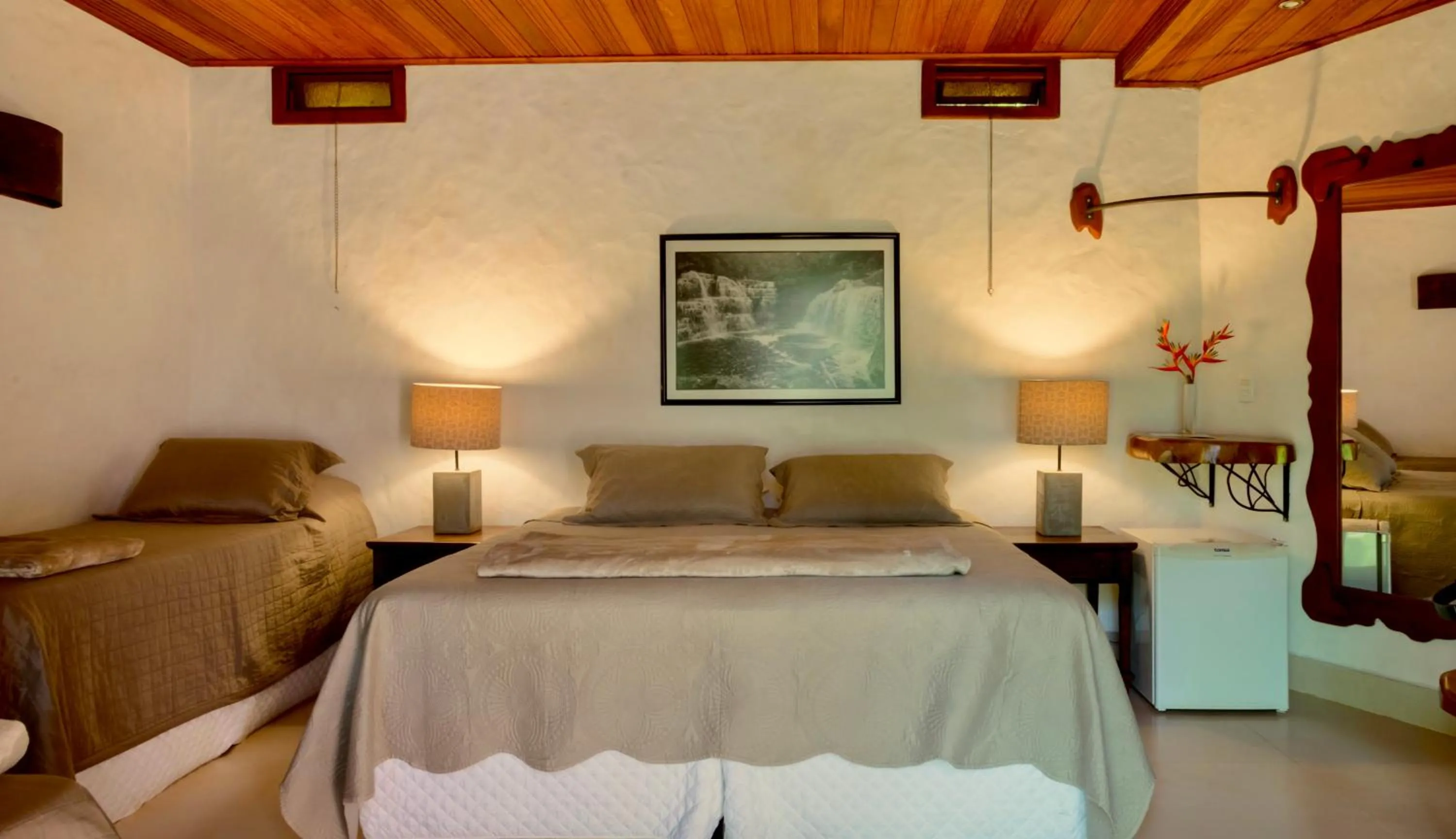 Bed in Pousada Vila Serrano