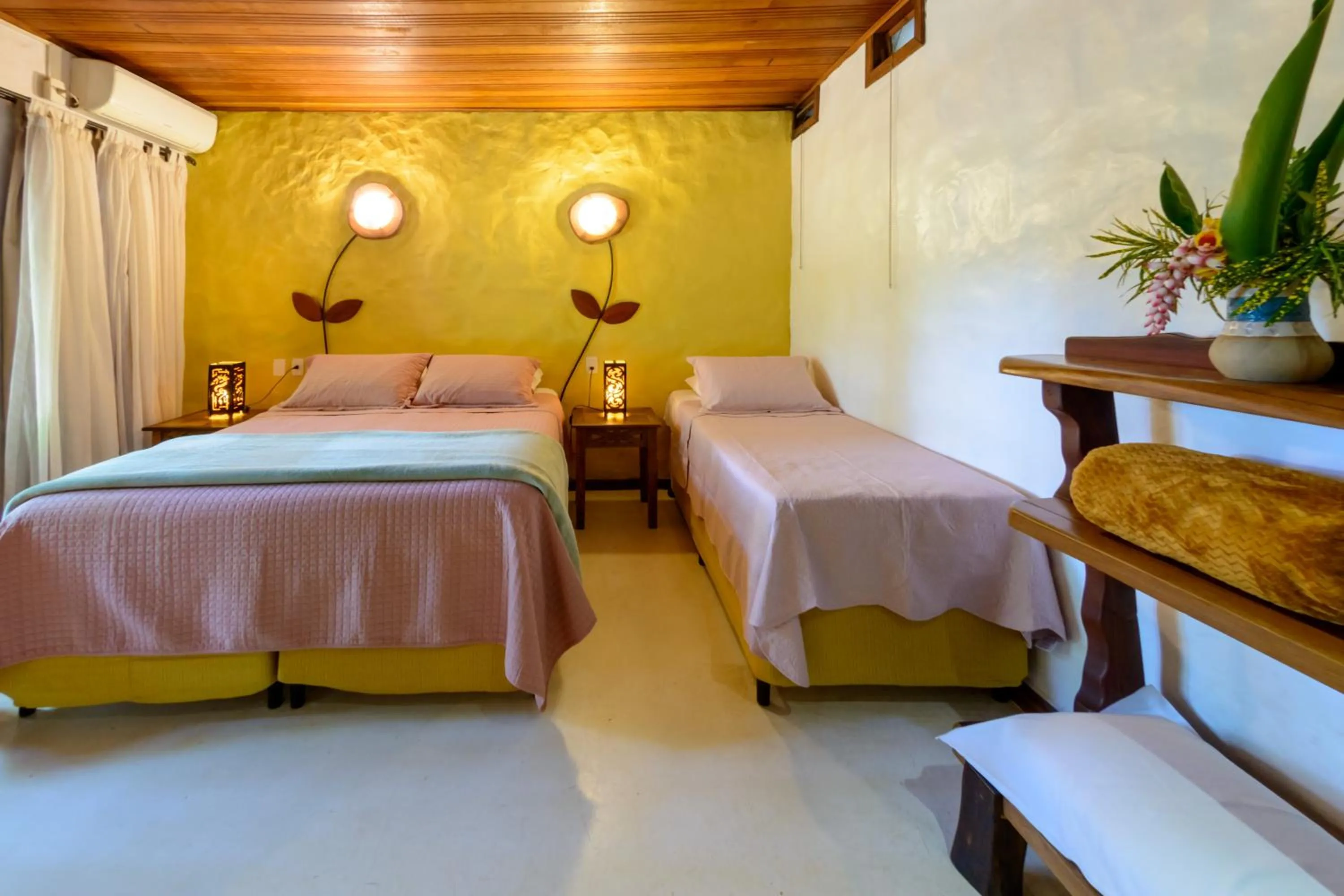 Bed in Pousada Vila Serrano