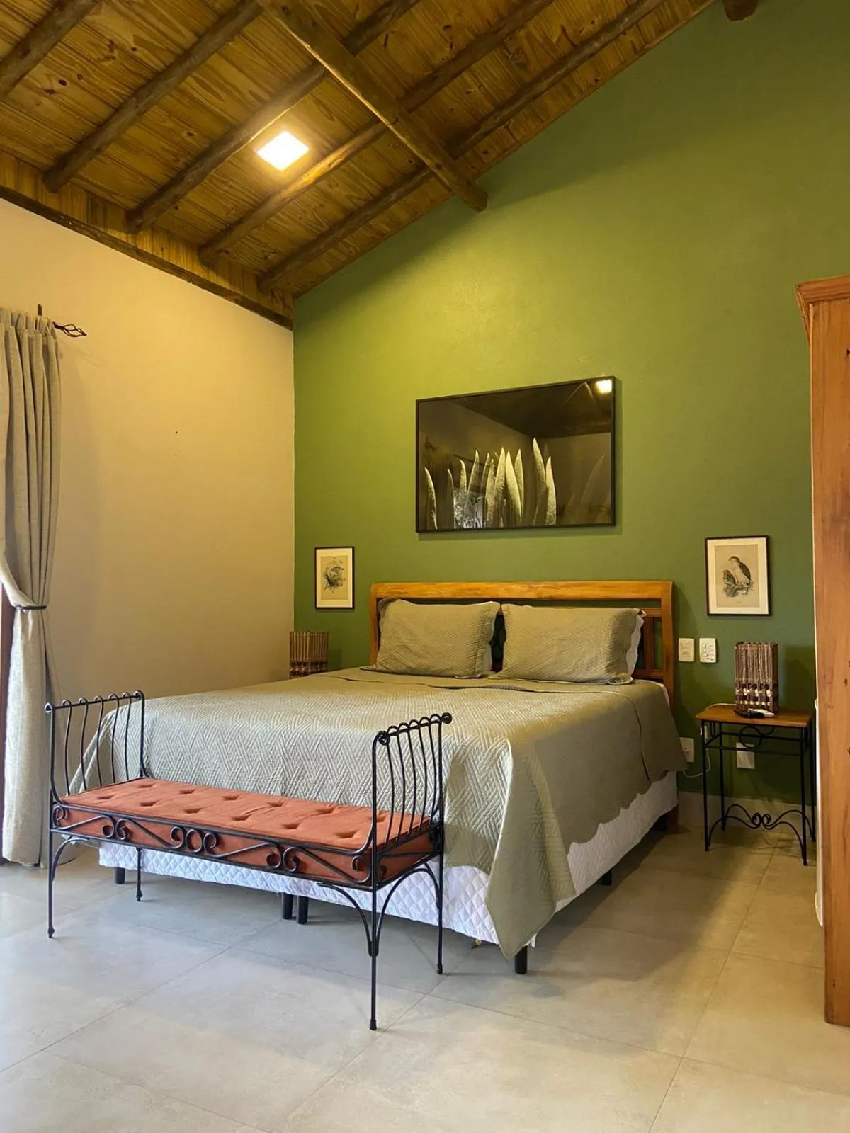 Bed in Pousada Vila Serrano
