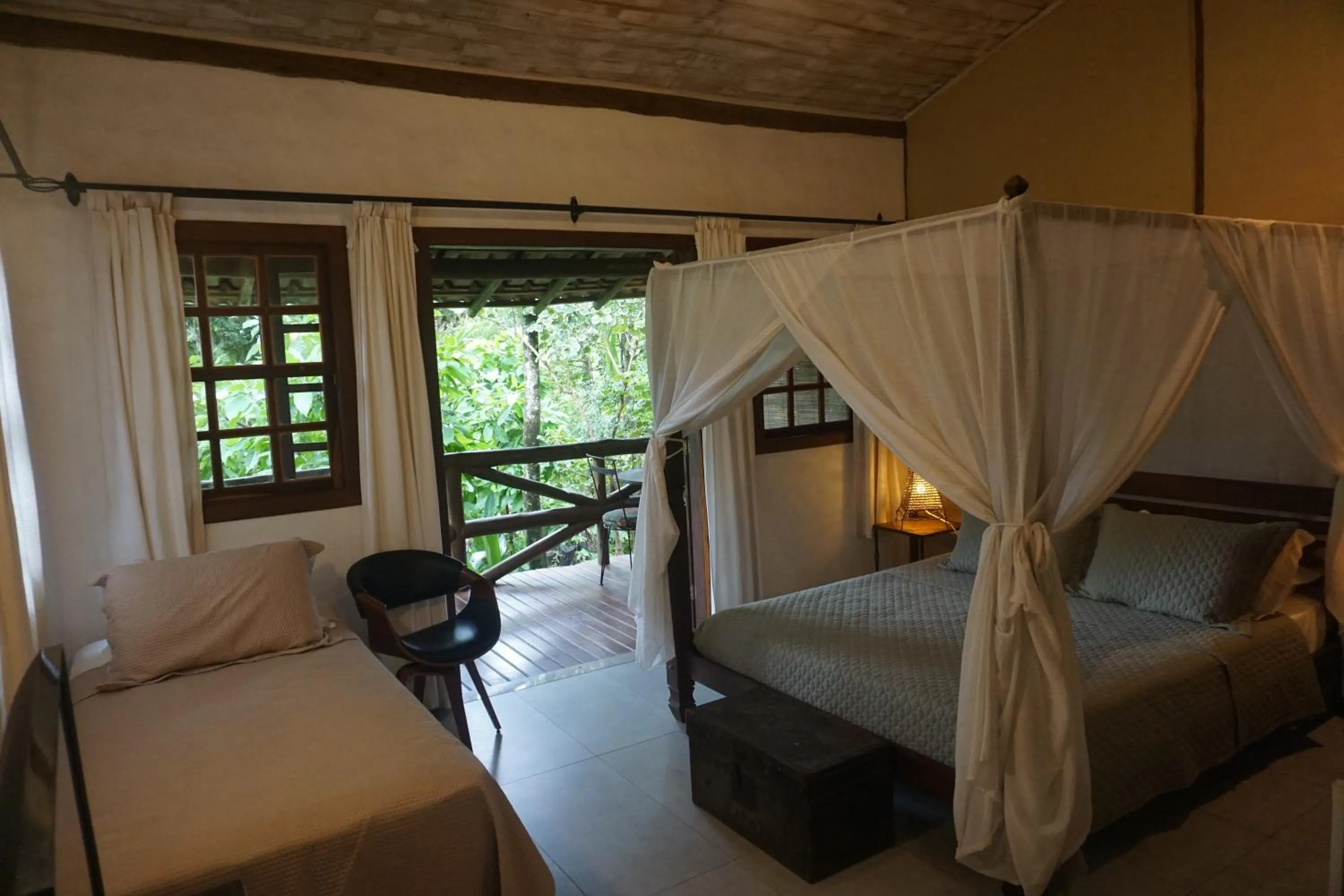 Bed in Pousada Vila Serrano