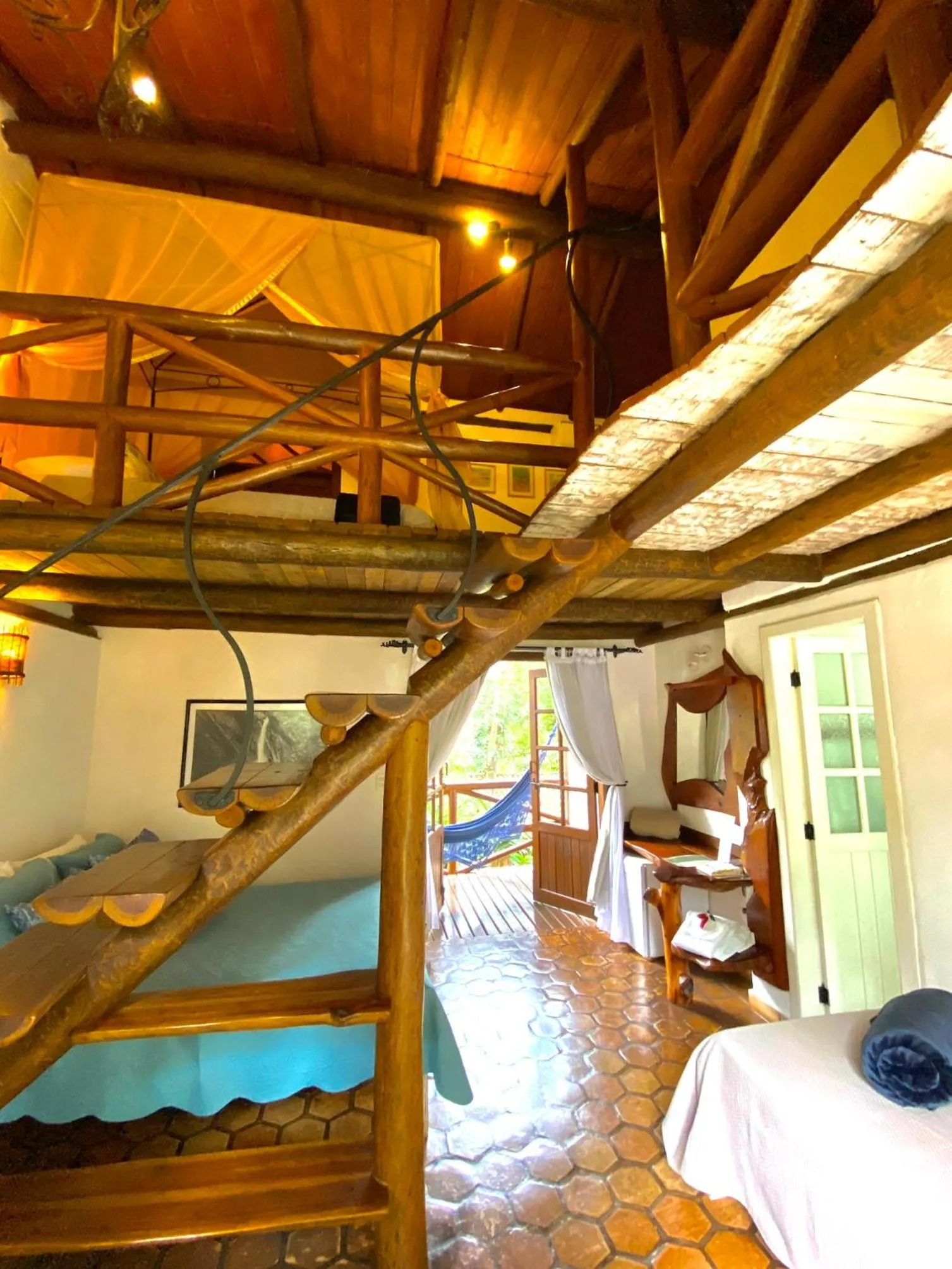 Bed in Pousada Vila Serrano