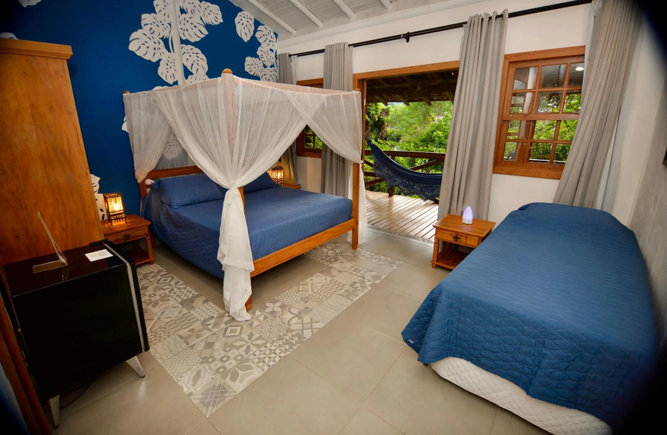 Bed in Pousada Vila Serrano