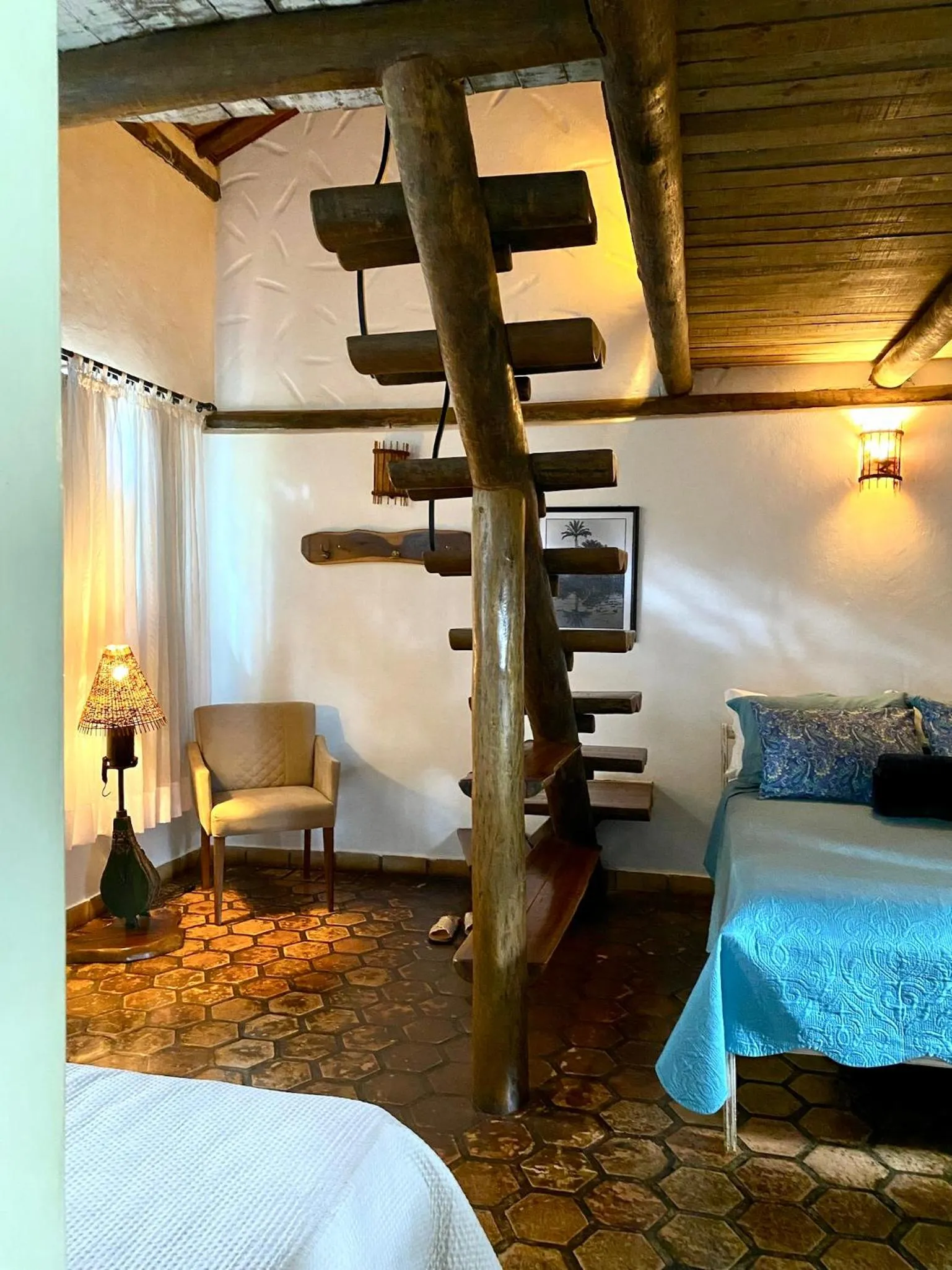 Bed in Pousada Vila Serrano