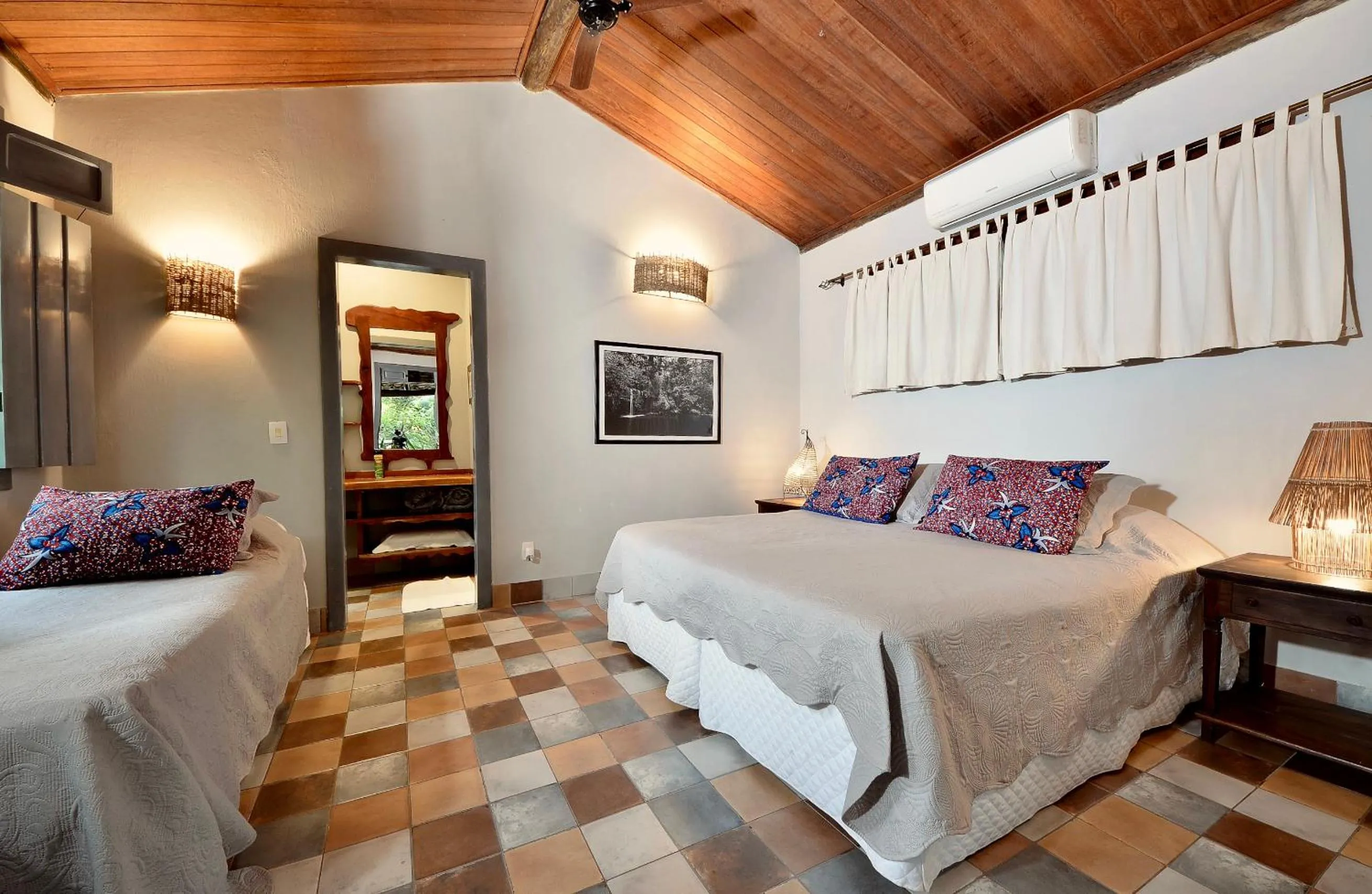 Bed in Pousada Vila Serrano