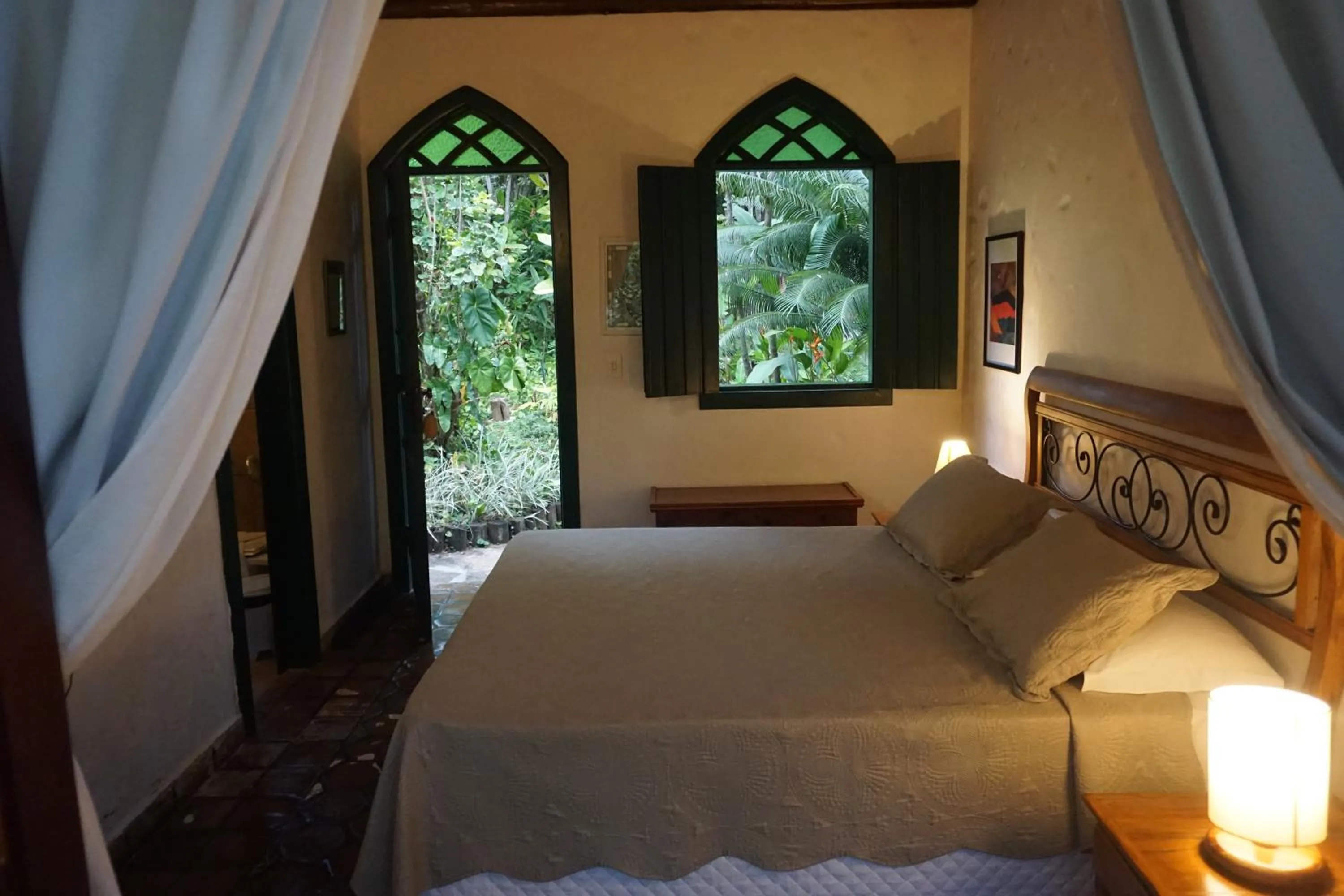 Bed in Pousada Vila Serrano