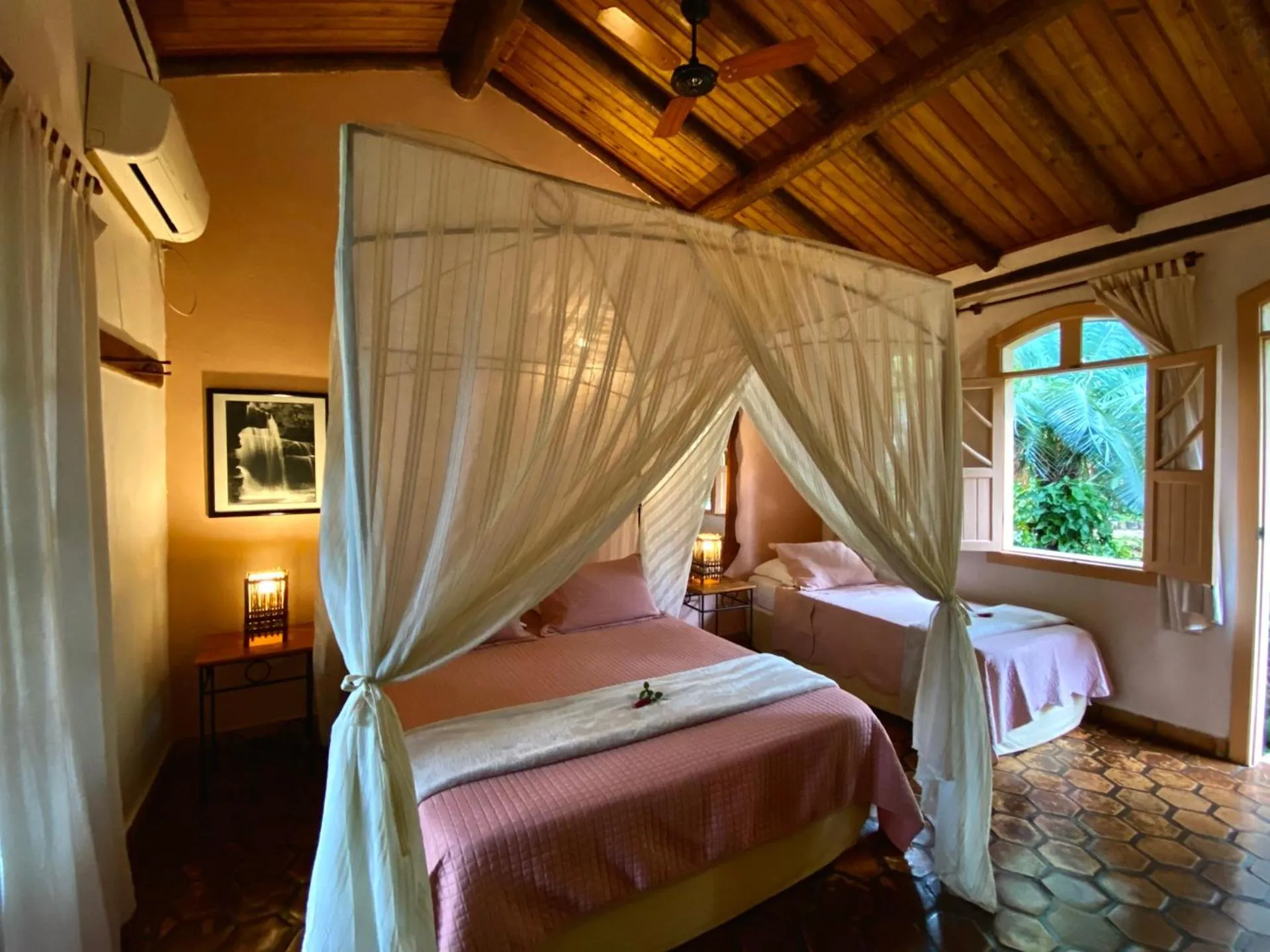 Bed in Pousada Vila Serrano