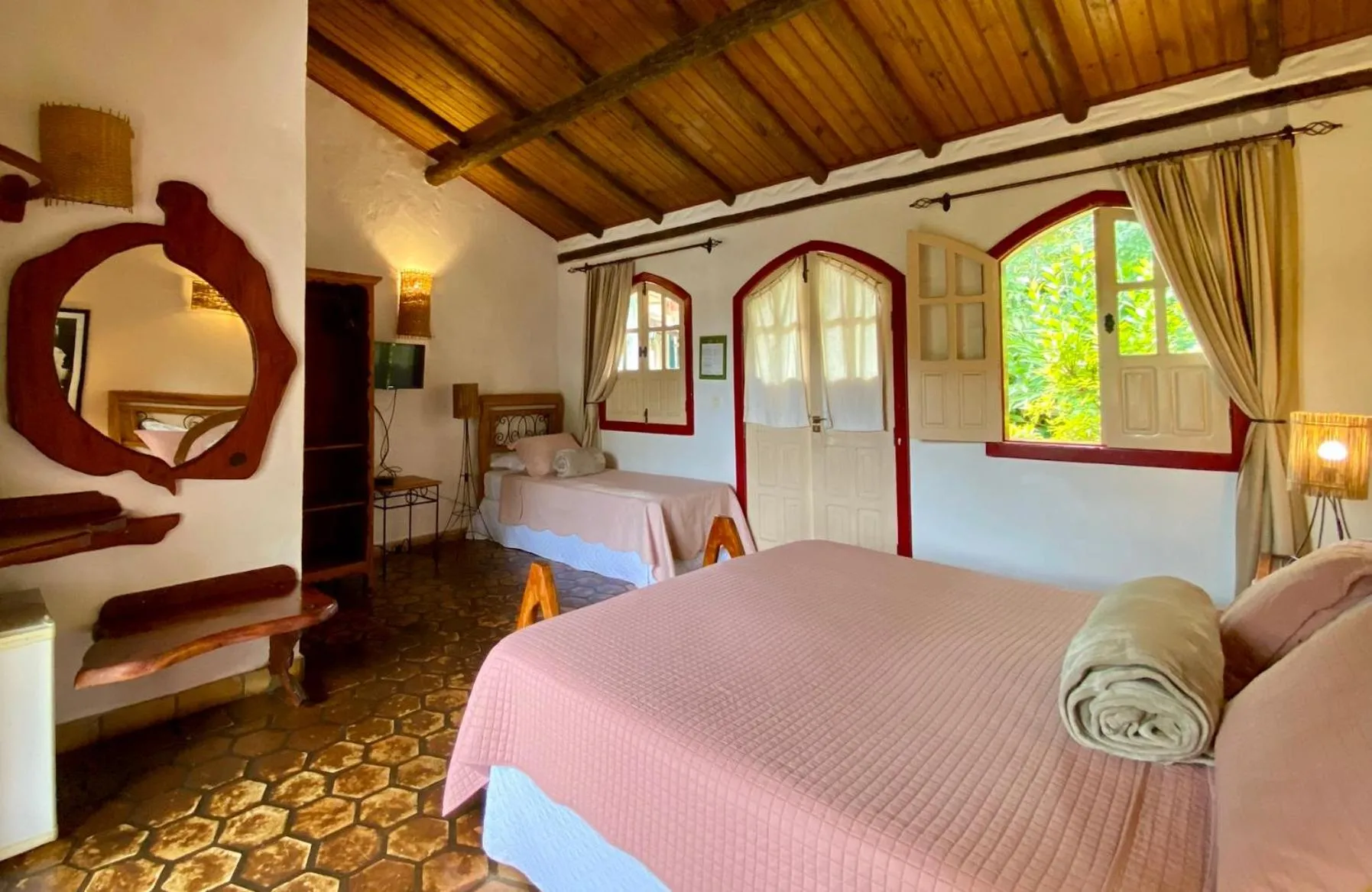 Bed in Pousada Vila Serrano