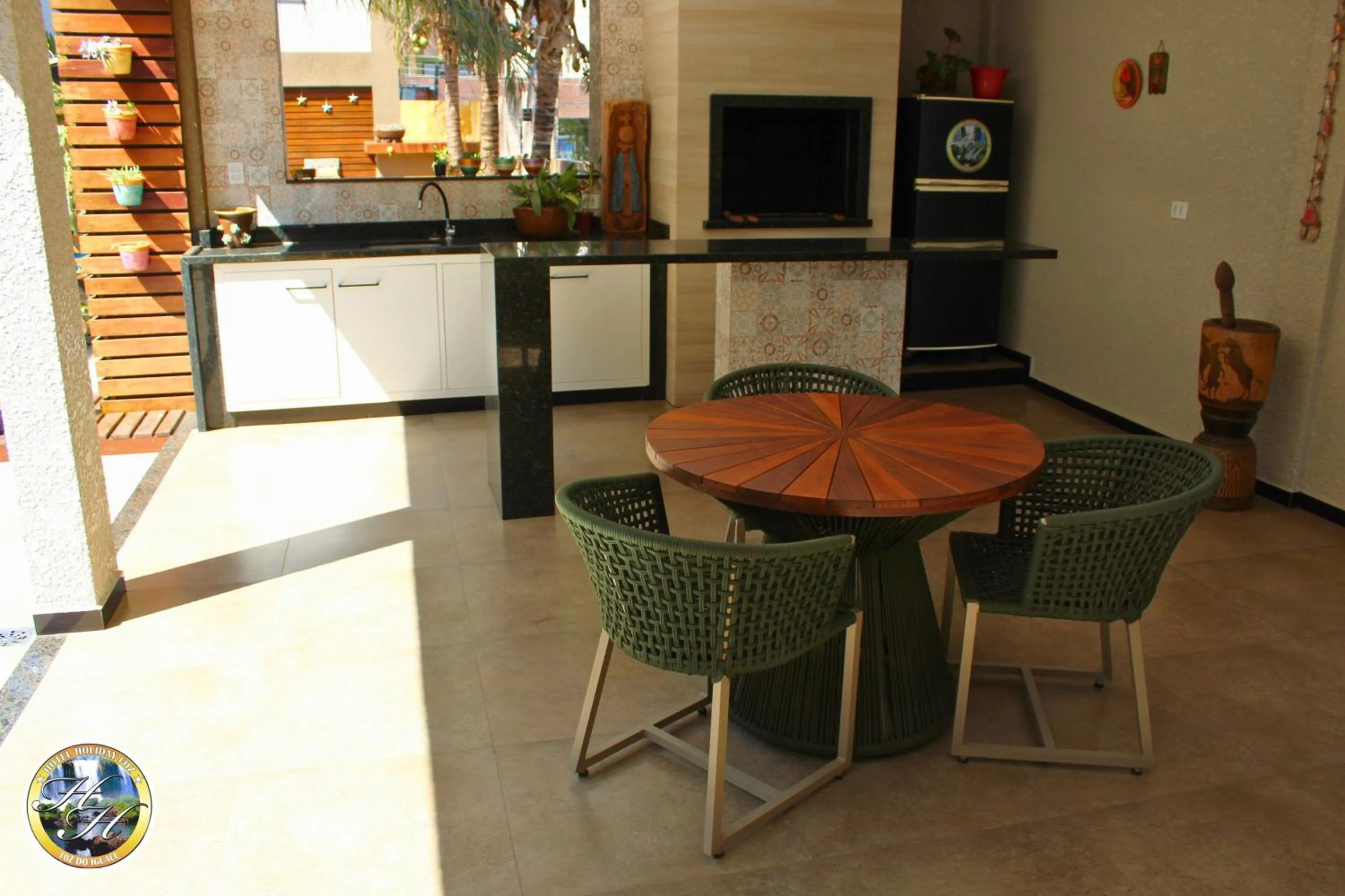 BBQ facilities in Hotel Holiday Foz