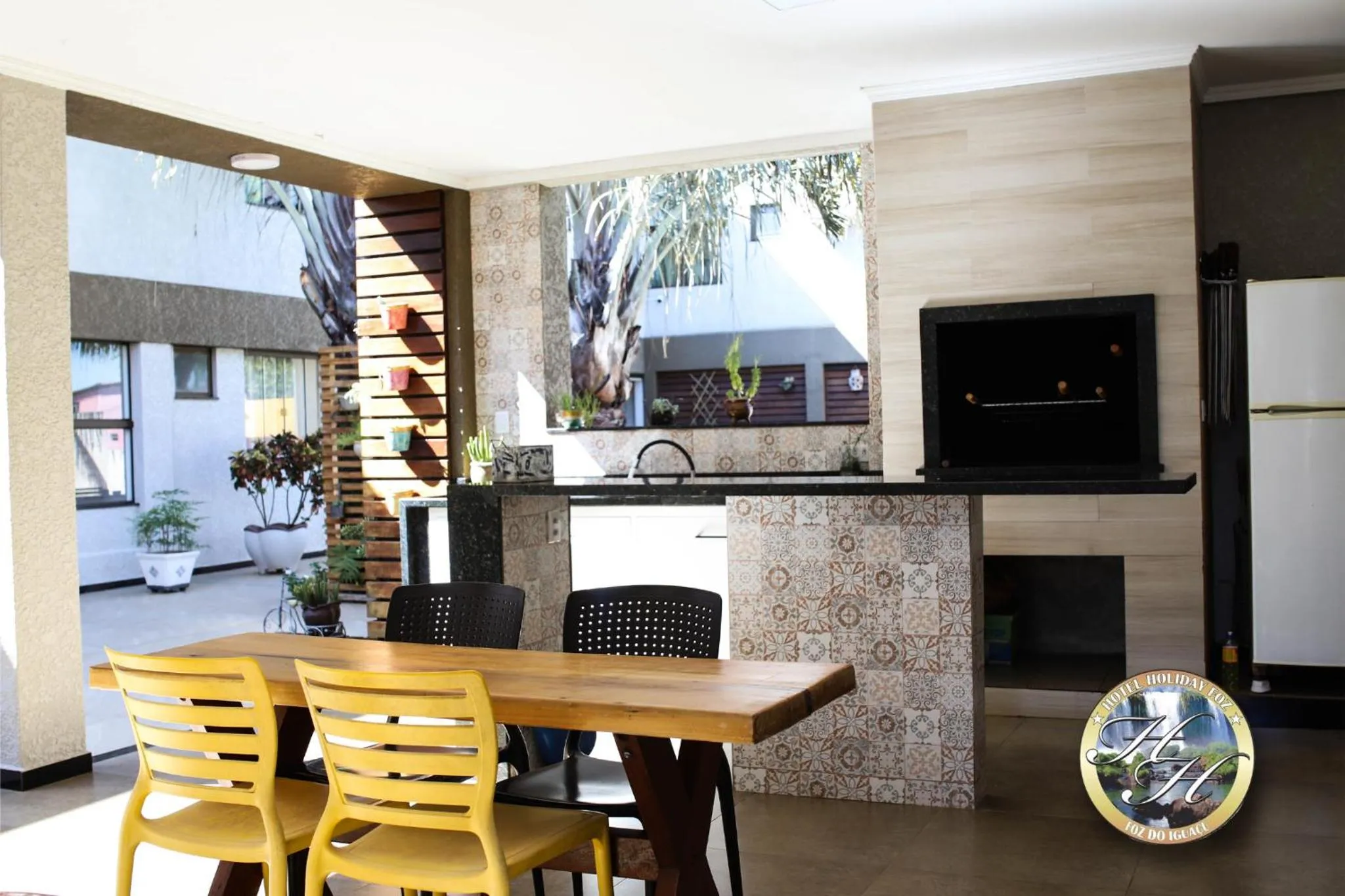 BBQ facilities in Hotel Holiday Foz