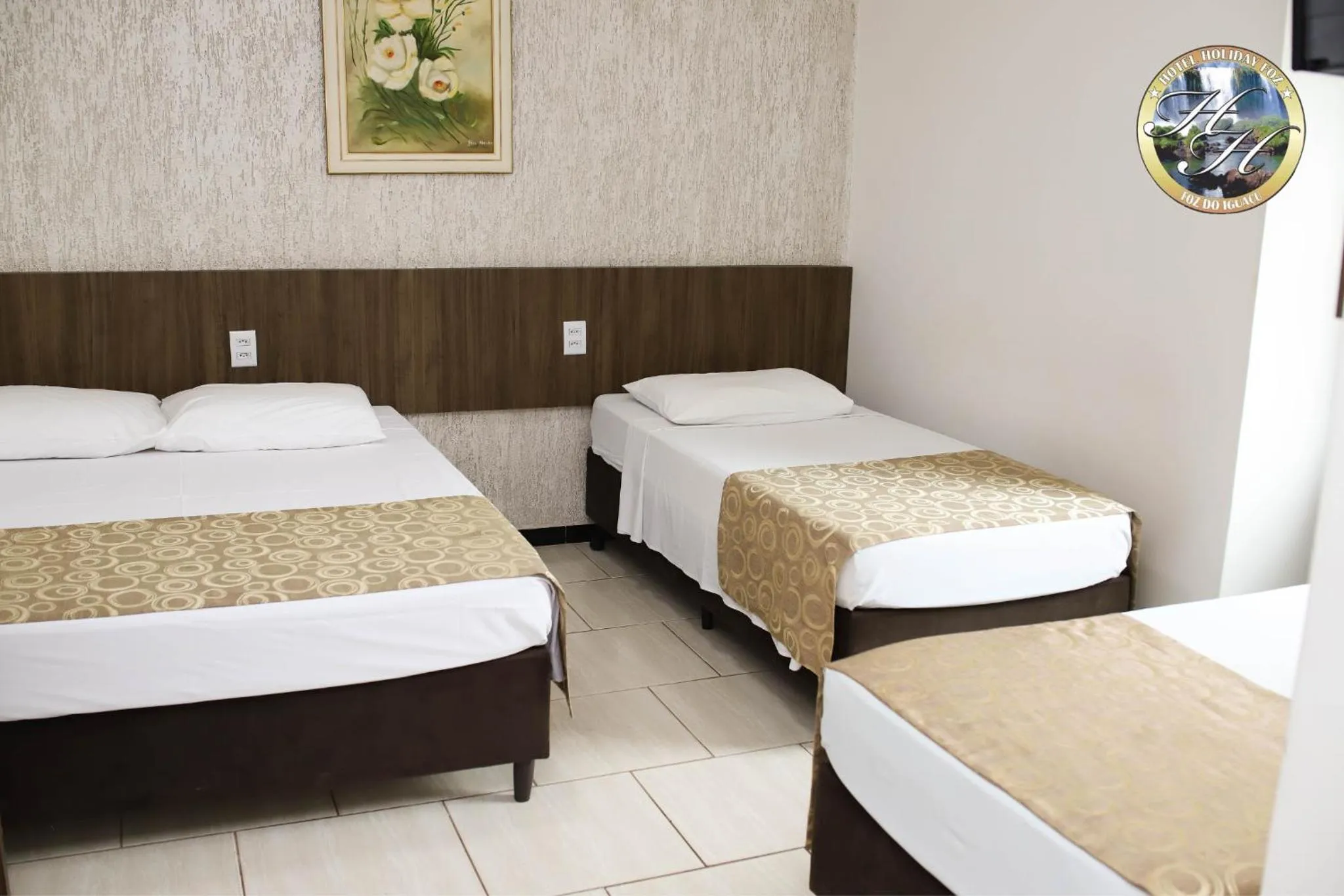 Bed in Hotel Holiday Foz