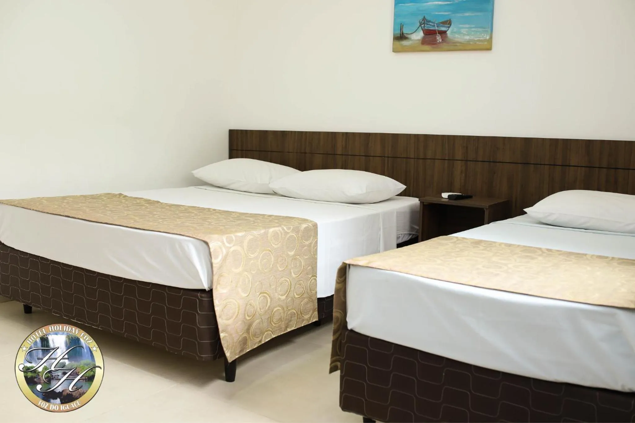 Bed in Hotel Holiday Foz