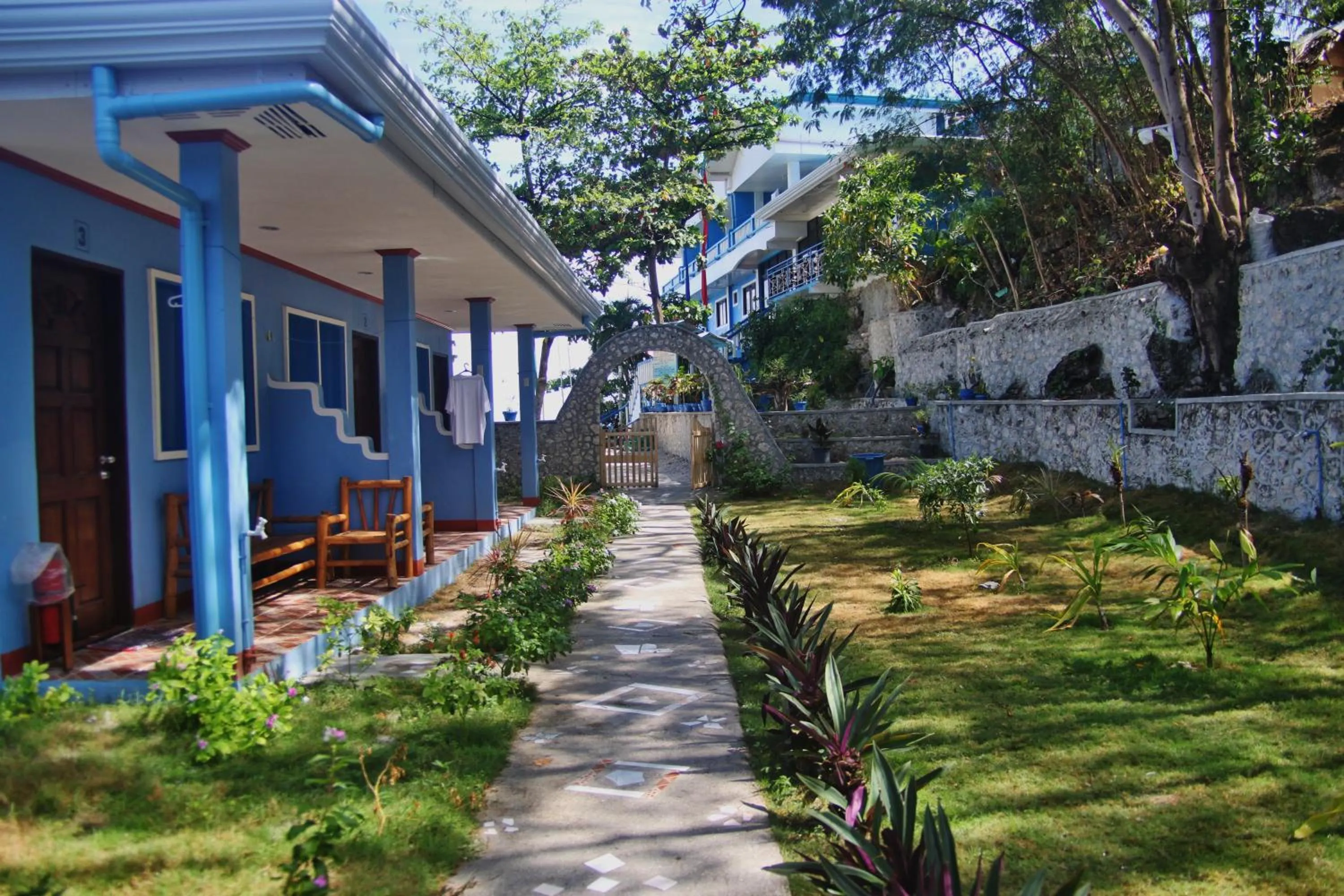 Patio in Blue Corals Beach Resort