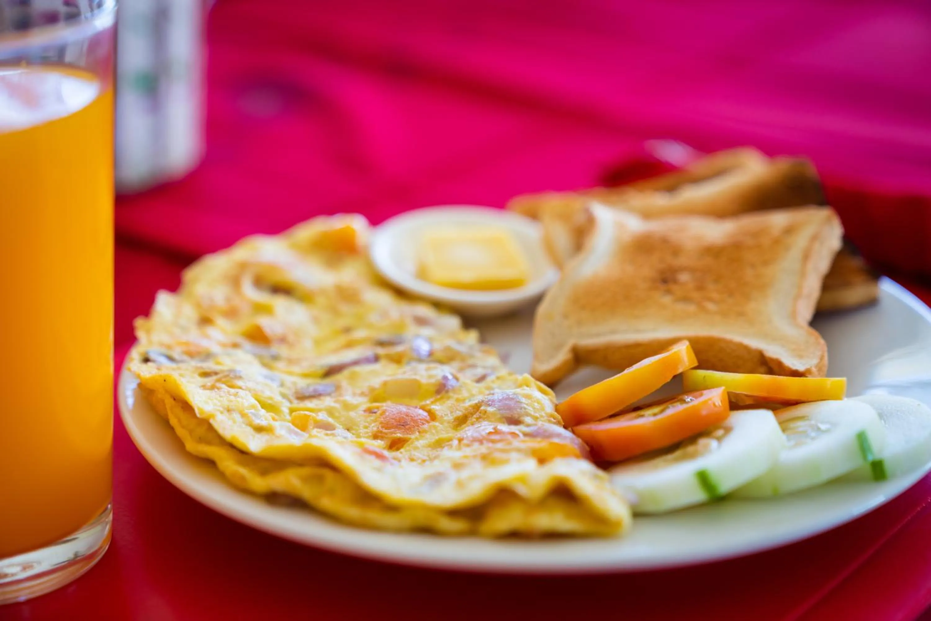 Breakfast in Blue Corals Beach Resort