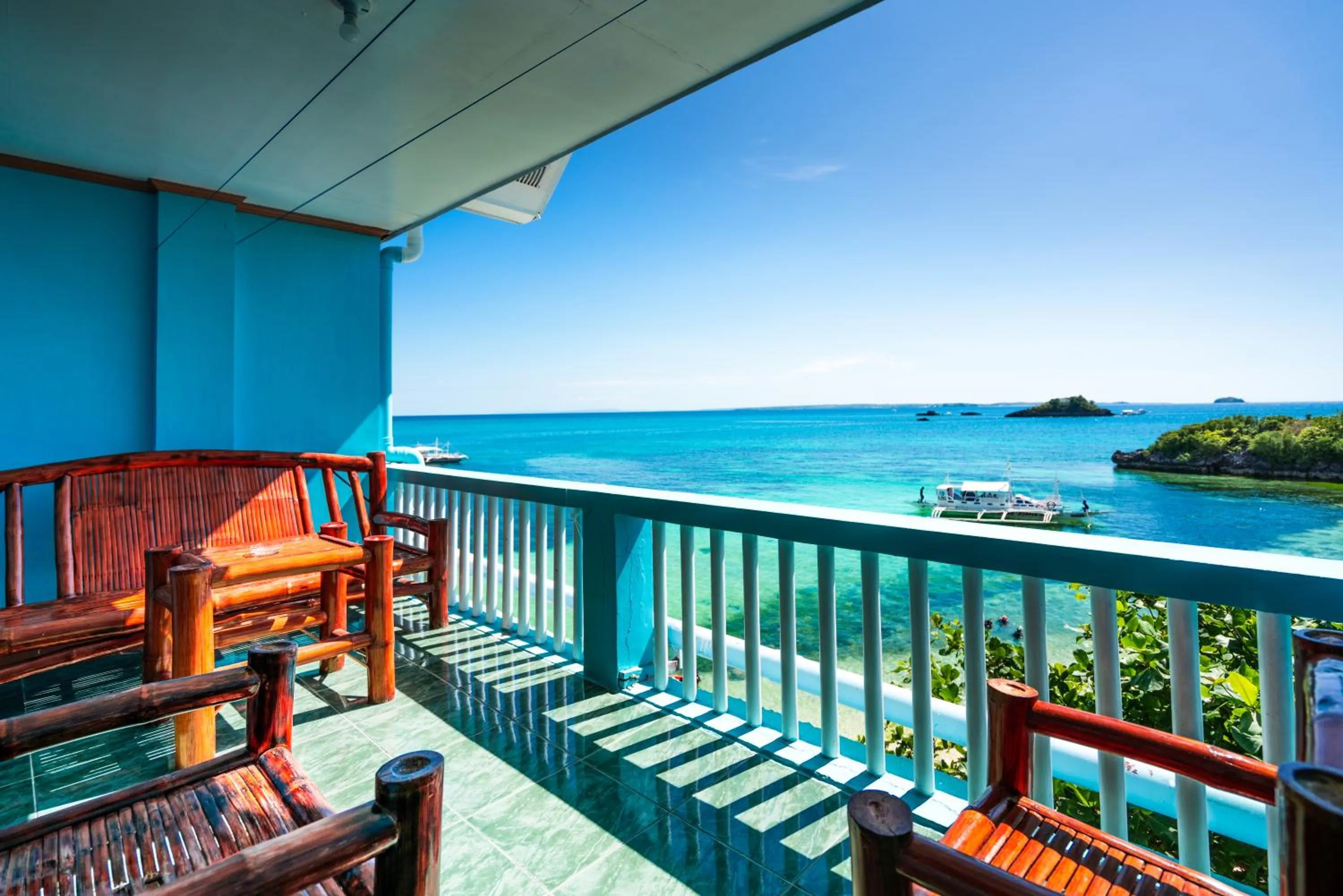 Balcony/Terrace in Blue Corals Beach Resort