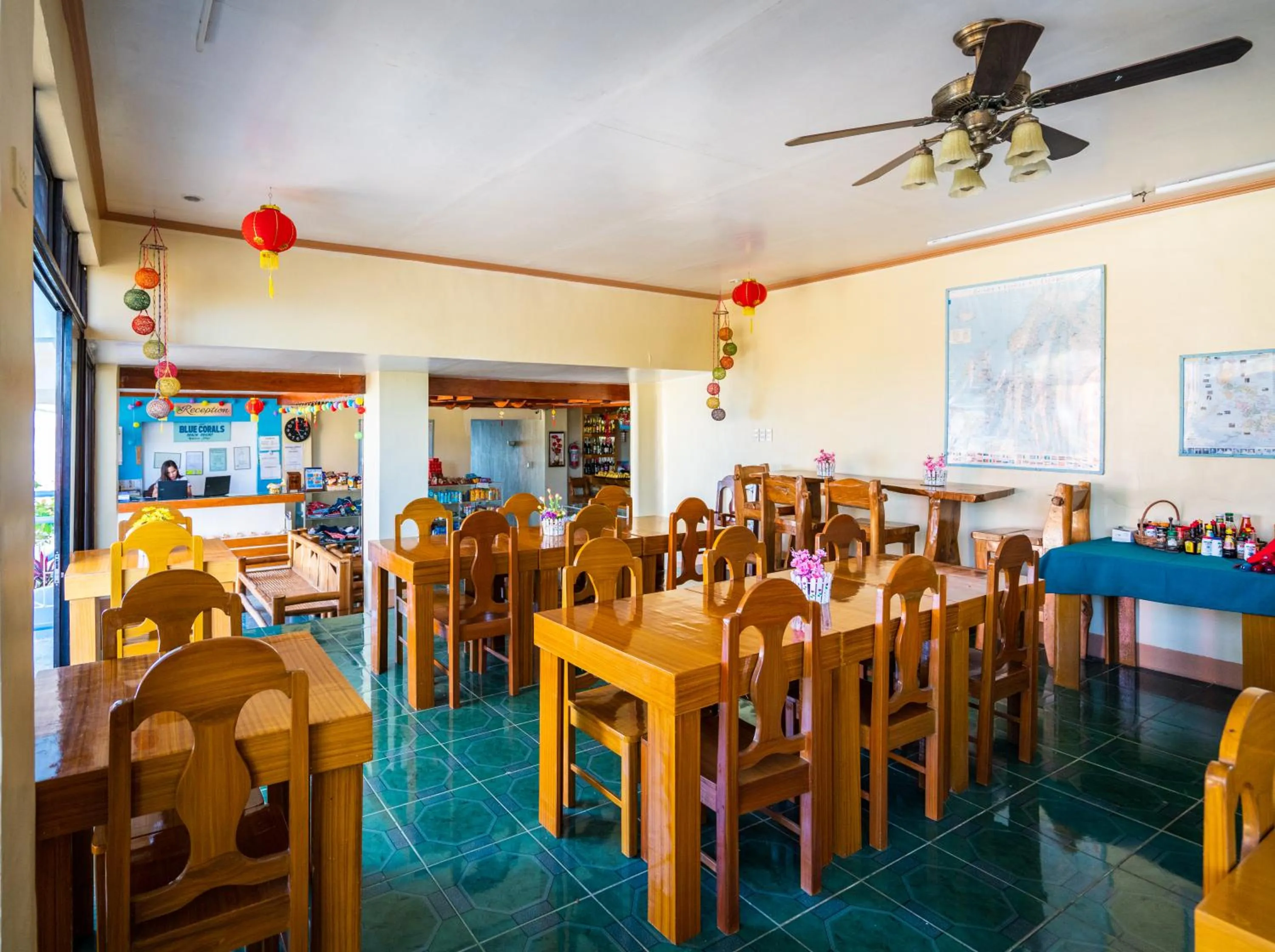 Restaurant/places to eat in Blue Corals Beach Resort