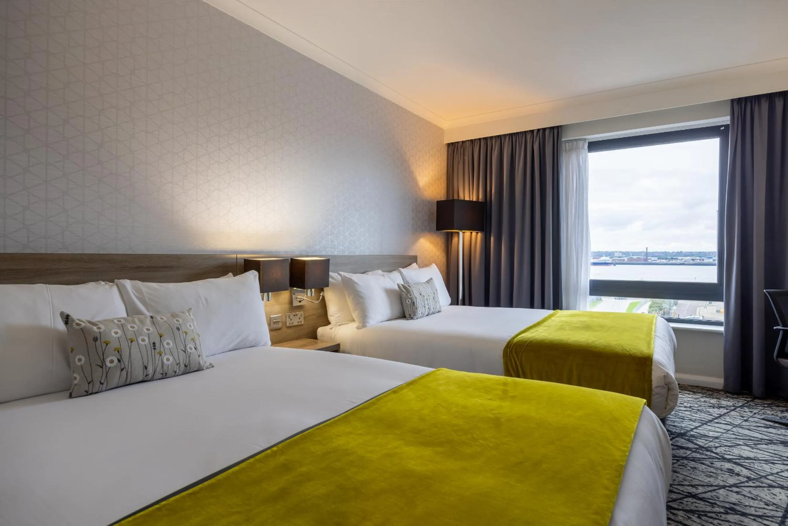 View (from property/room), Bed in Crowne Plaza Liverpool City Centre by IHG