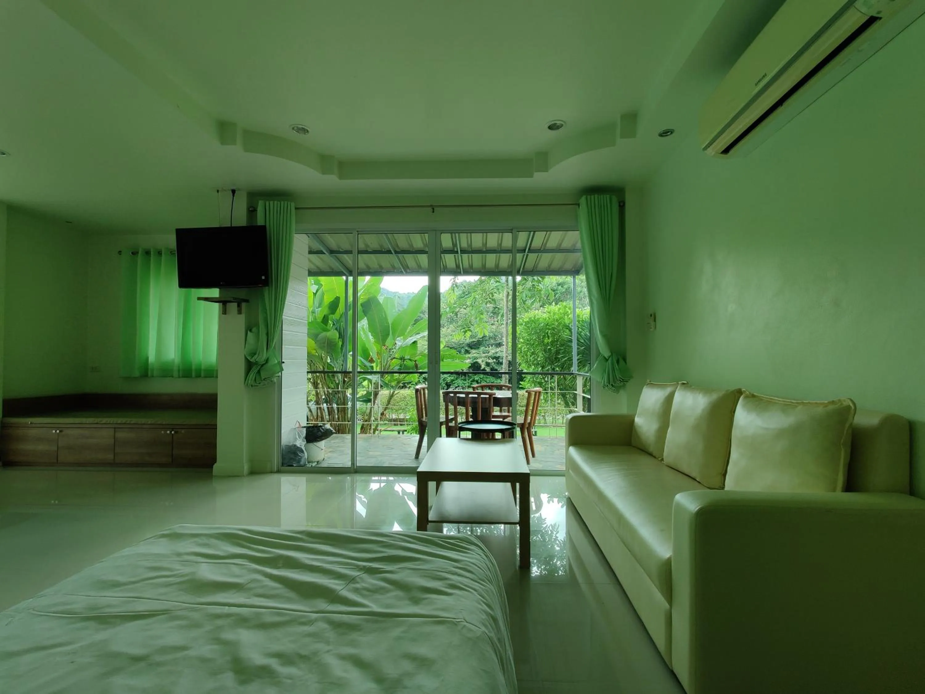 Photo of the whole room, Bed in Yura Kiri Resort Khao Yai