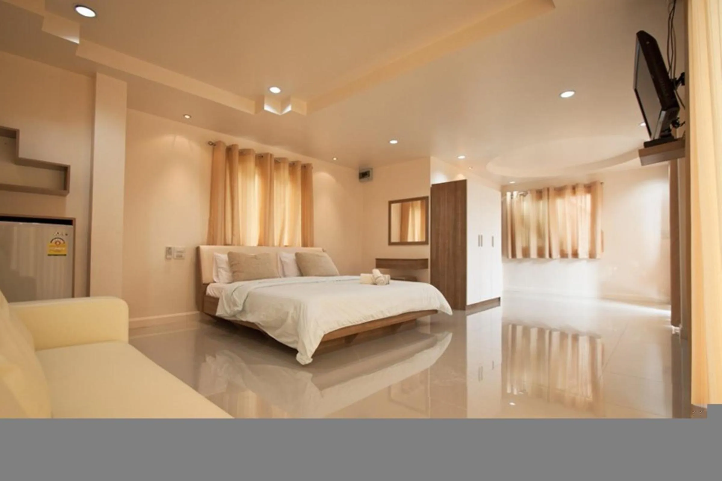 Bed in Yura Kiri Resort Khao Yai