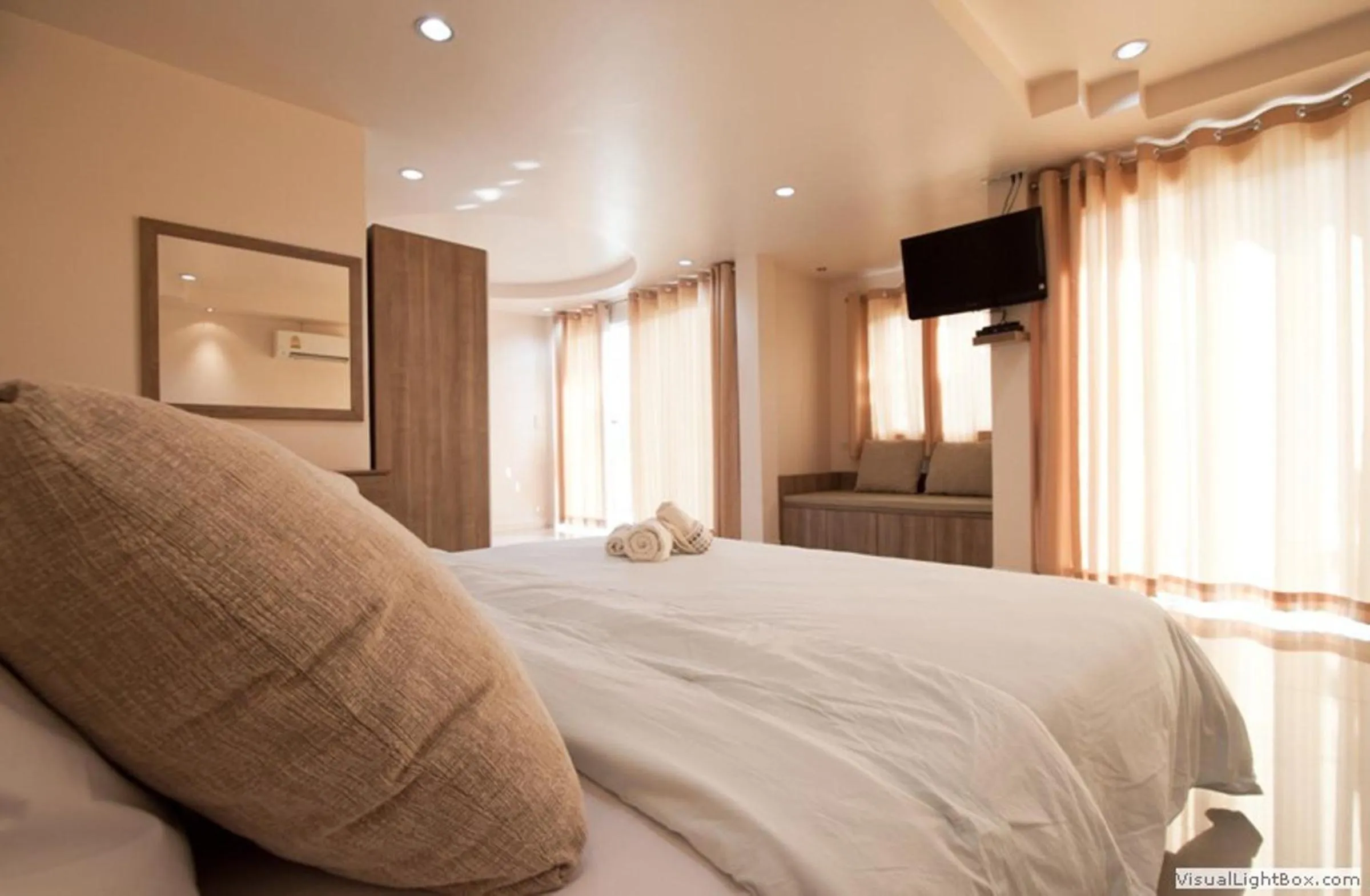 Bed in Yura Kiri Resort Khao Yai