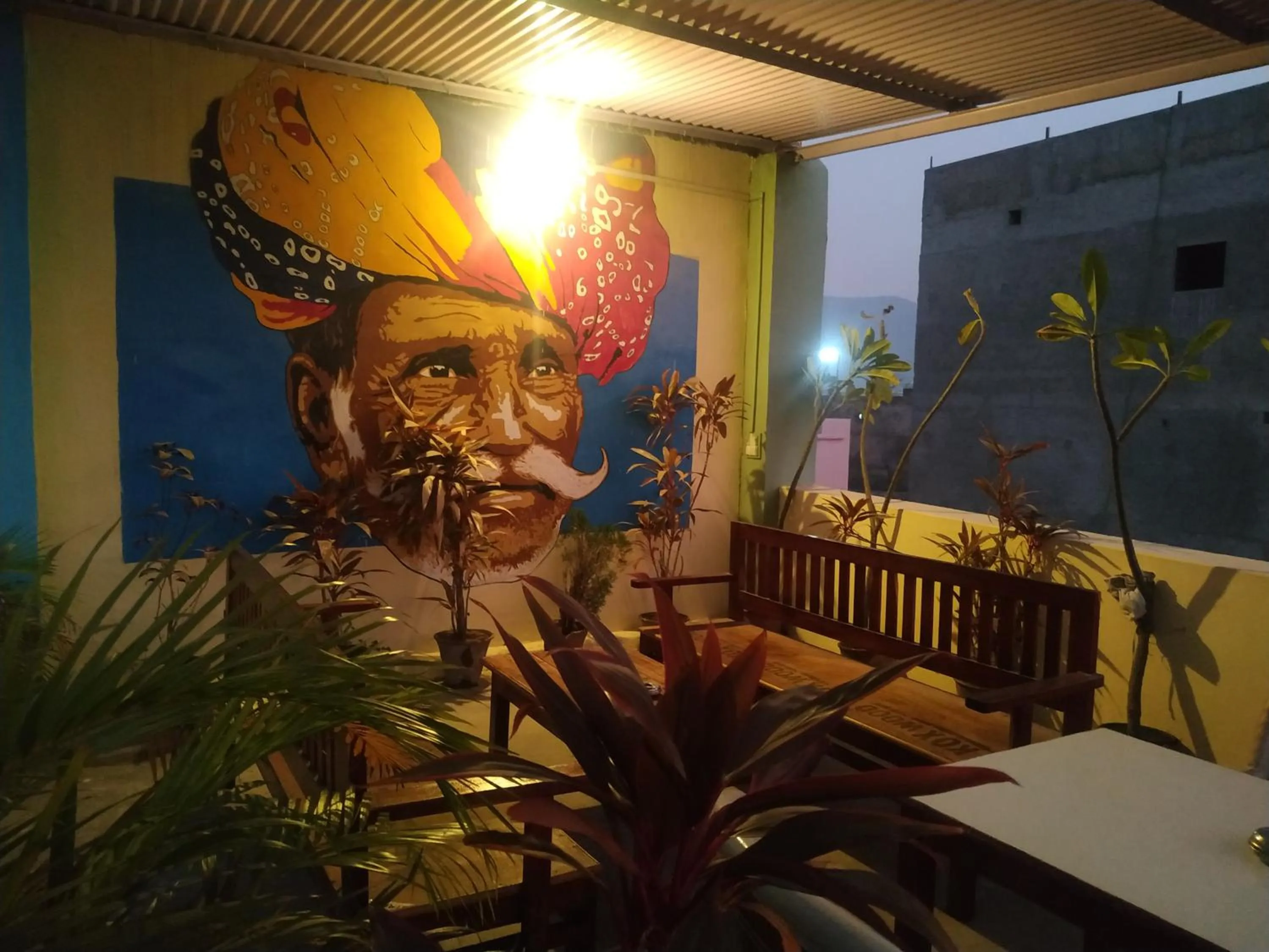 Dining area in Keshav Palace -A Family Homestay