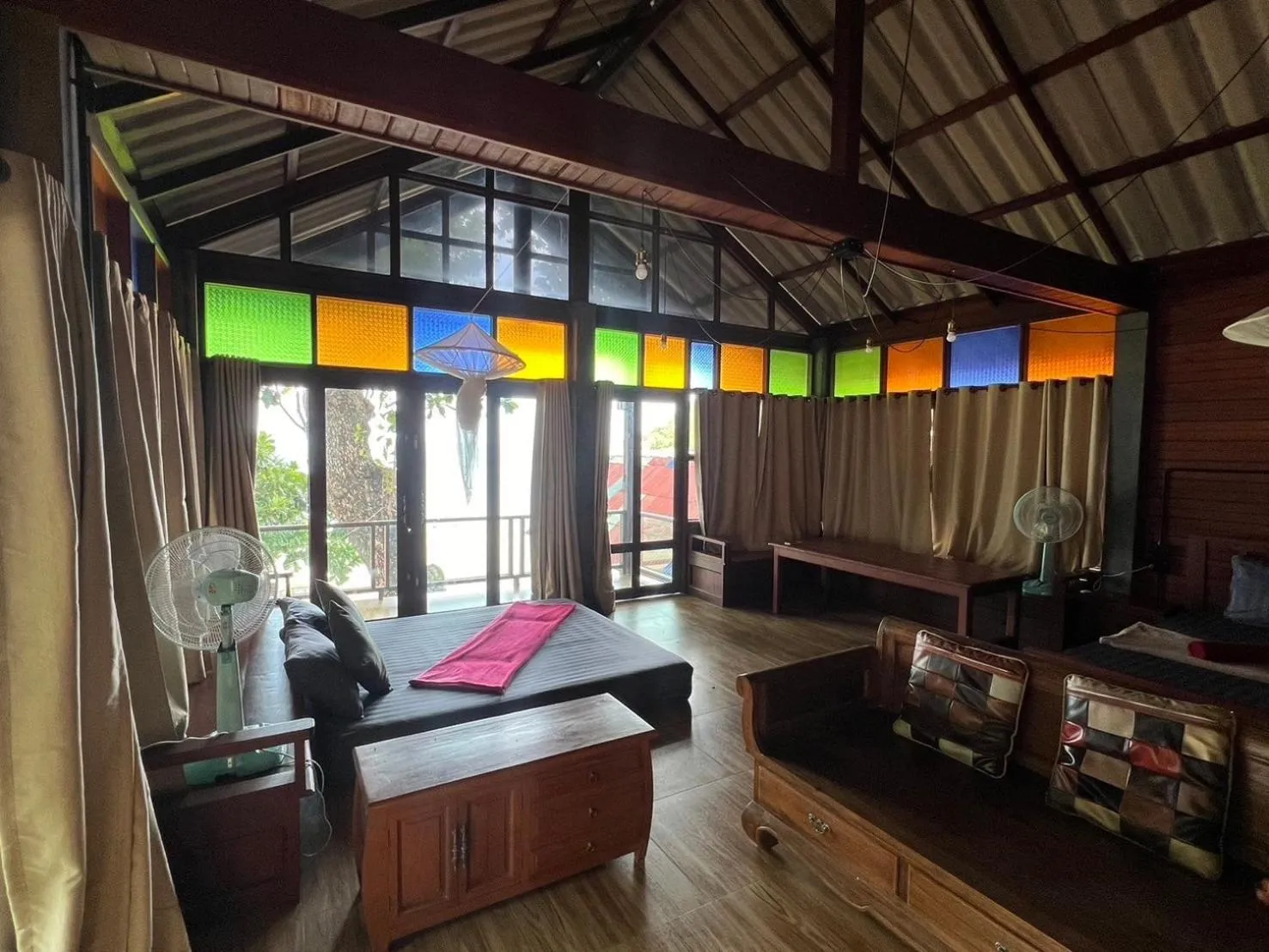 Bed in Smile Bungalow Bottle Beach