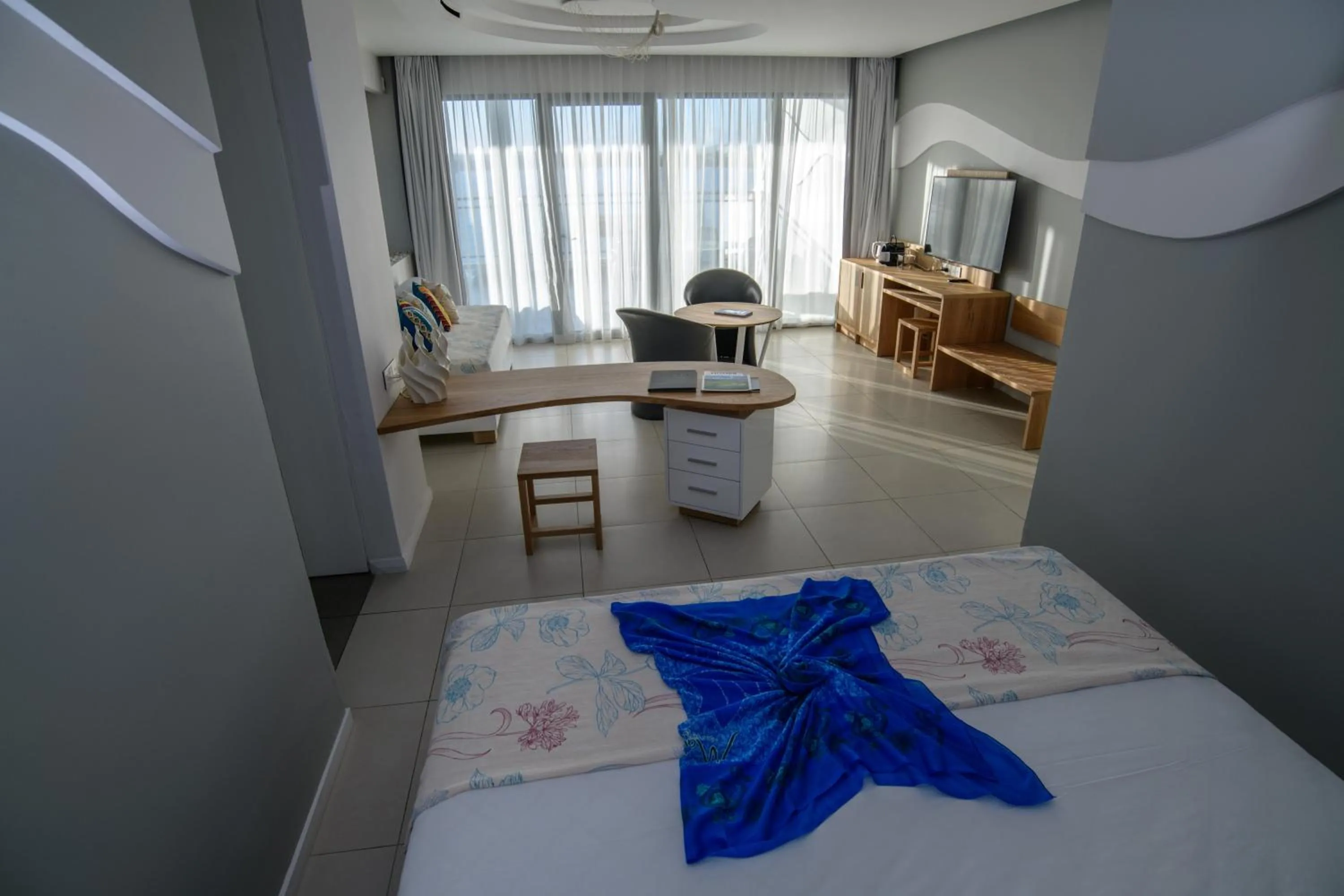 Living room, Bed in Baystone Boutique Hotel & Spa