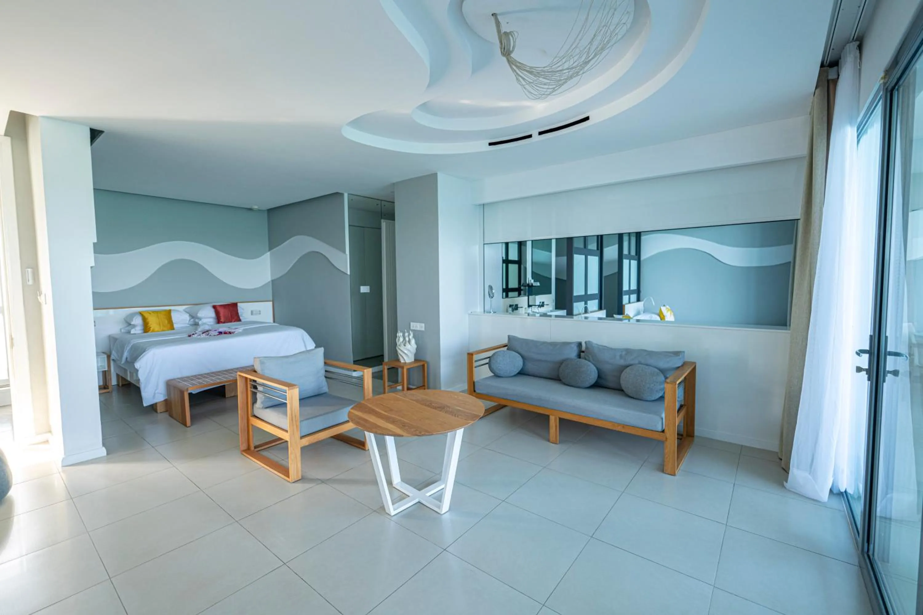 Communal lounge/ TV room, Bed in Baystone Boutique Hotel & Spa