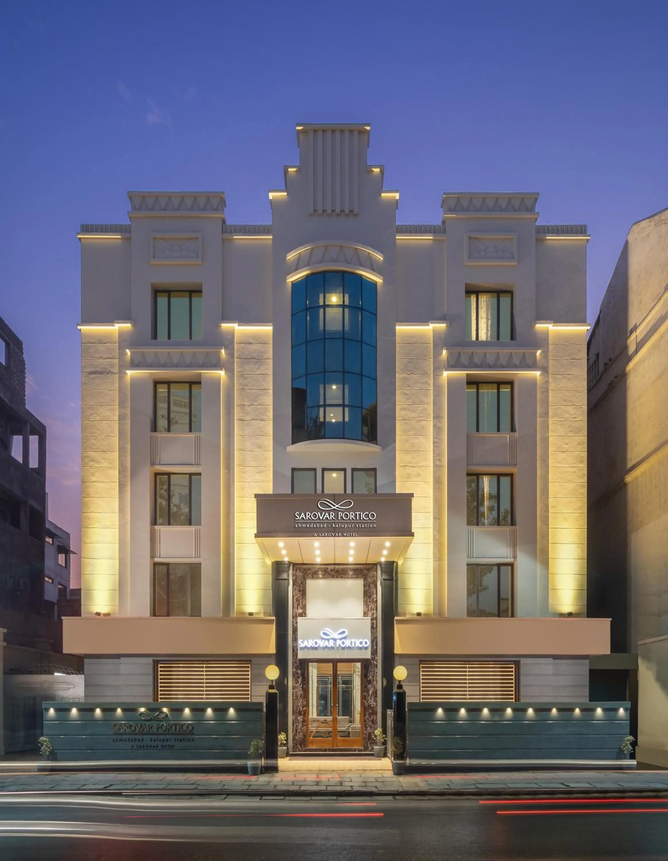 Facade/entrance in Sarovar Portico Kalupur Ahmedabad