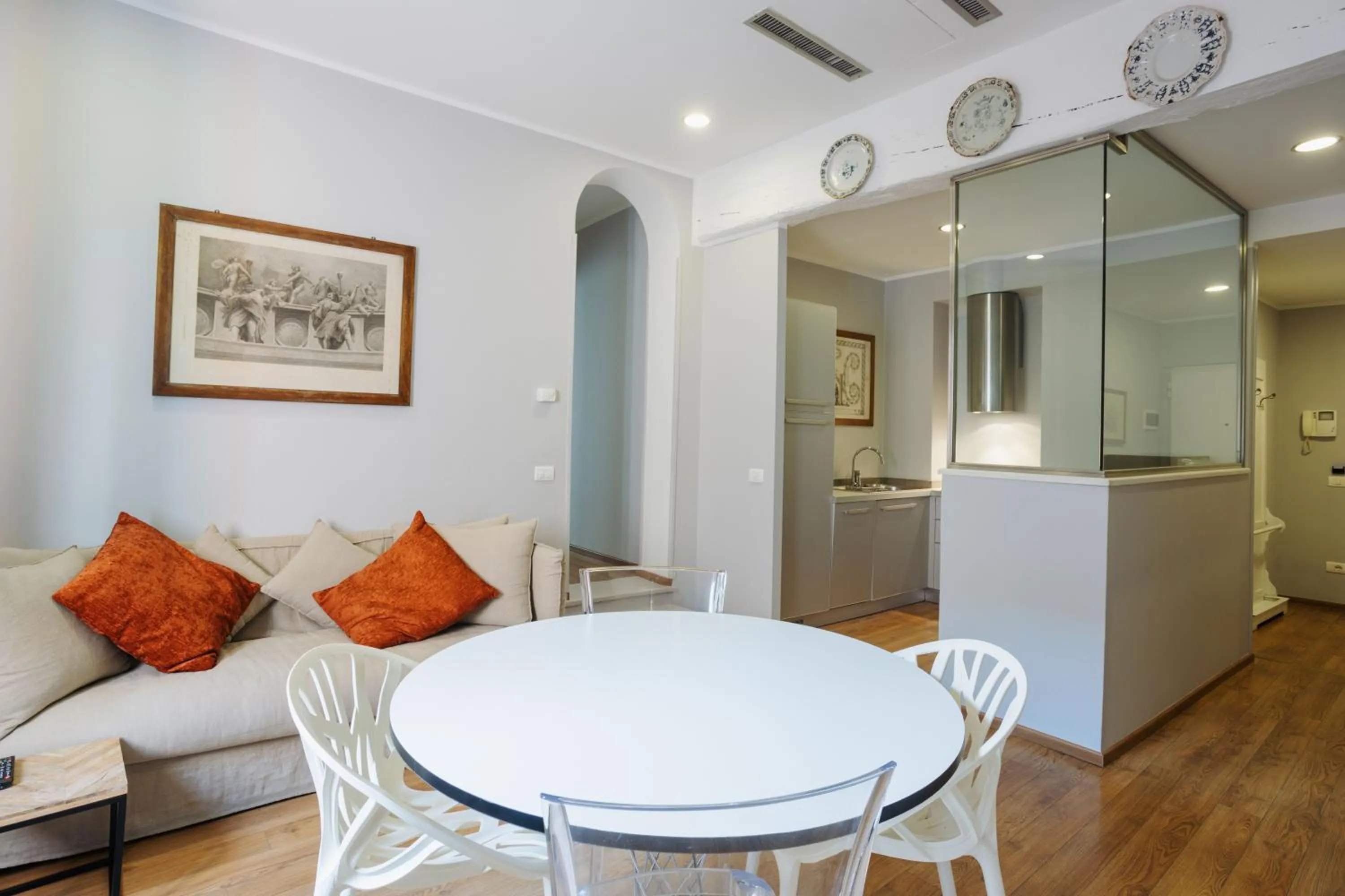 Living room in Palazzo Dalla Rosa Prati