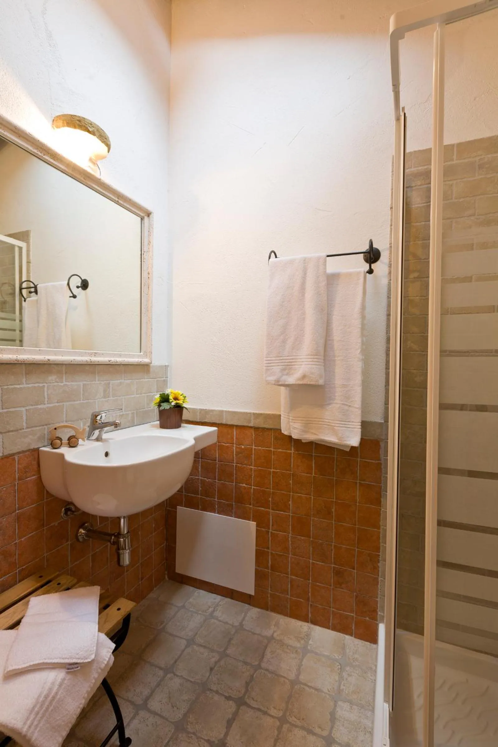 Shower in B&B Stentadì