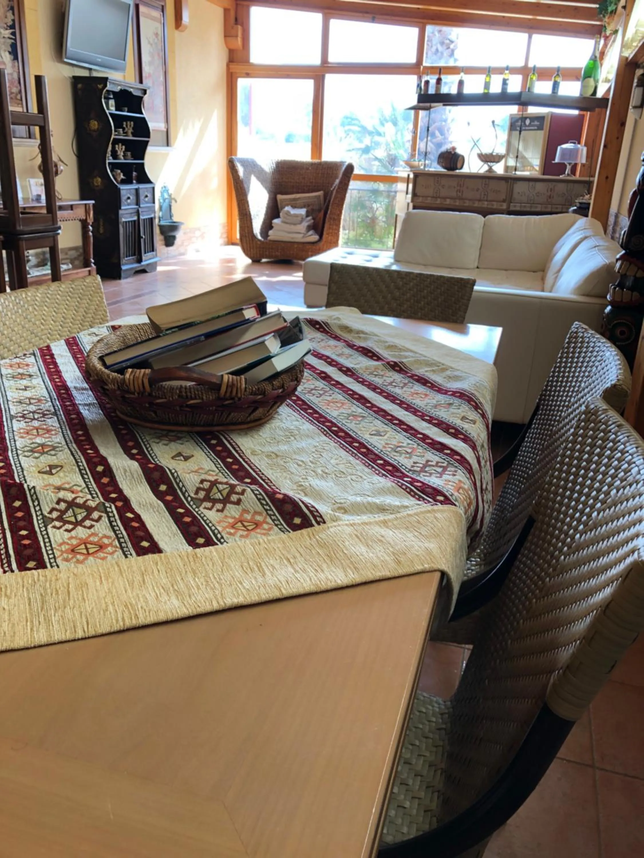 Communal lounge/ TV room in Krimar Hotel