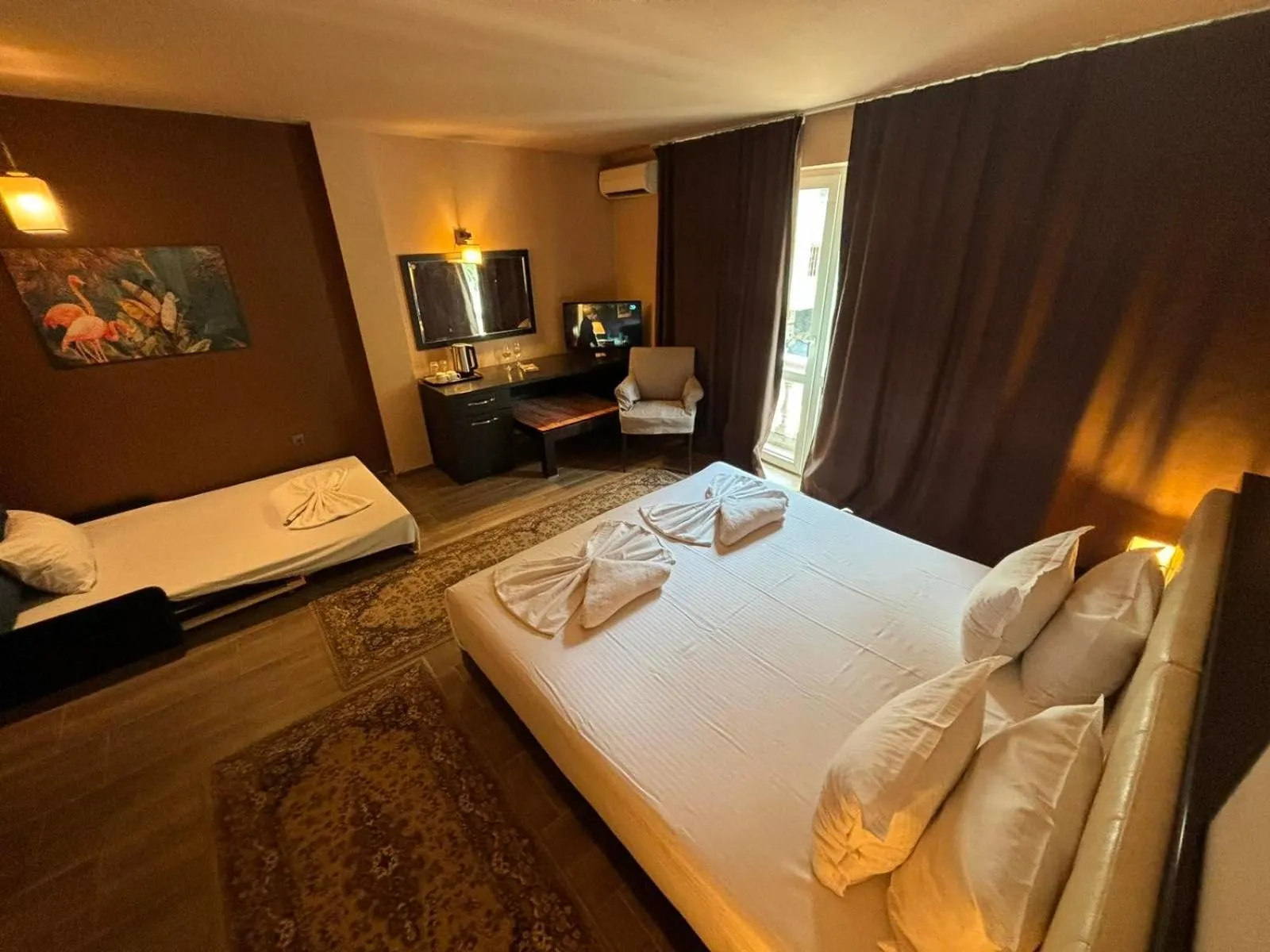 Bed in Family Hotel Vaso