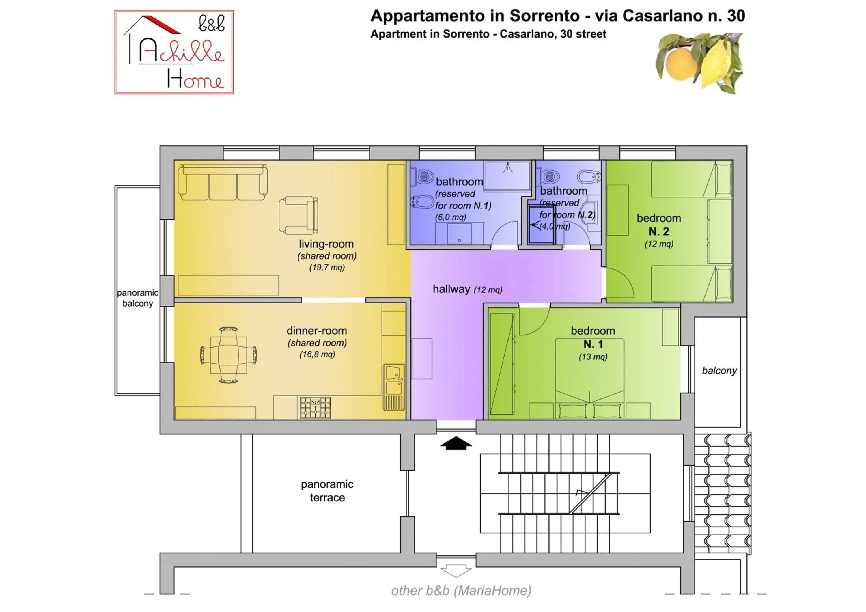 Property building in ACHILLE HOME B&B SORRENTO