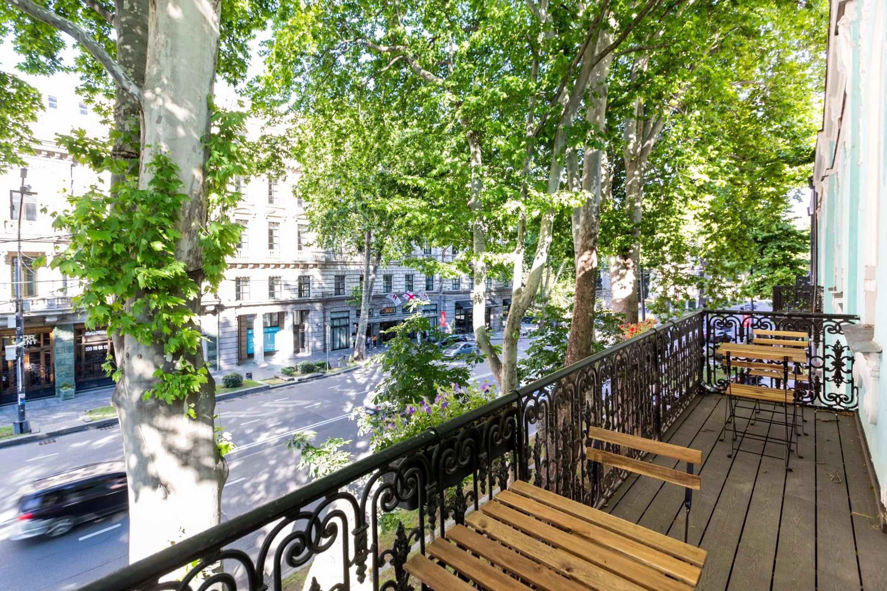 Balcony/Terrace in Shota Rustaveli Aparthotel