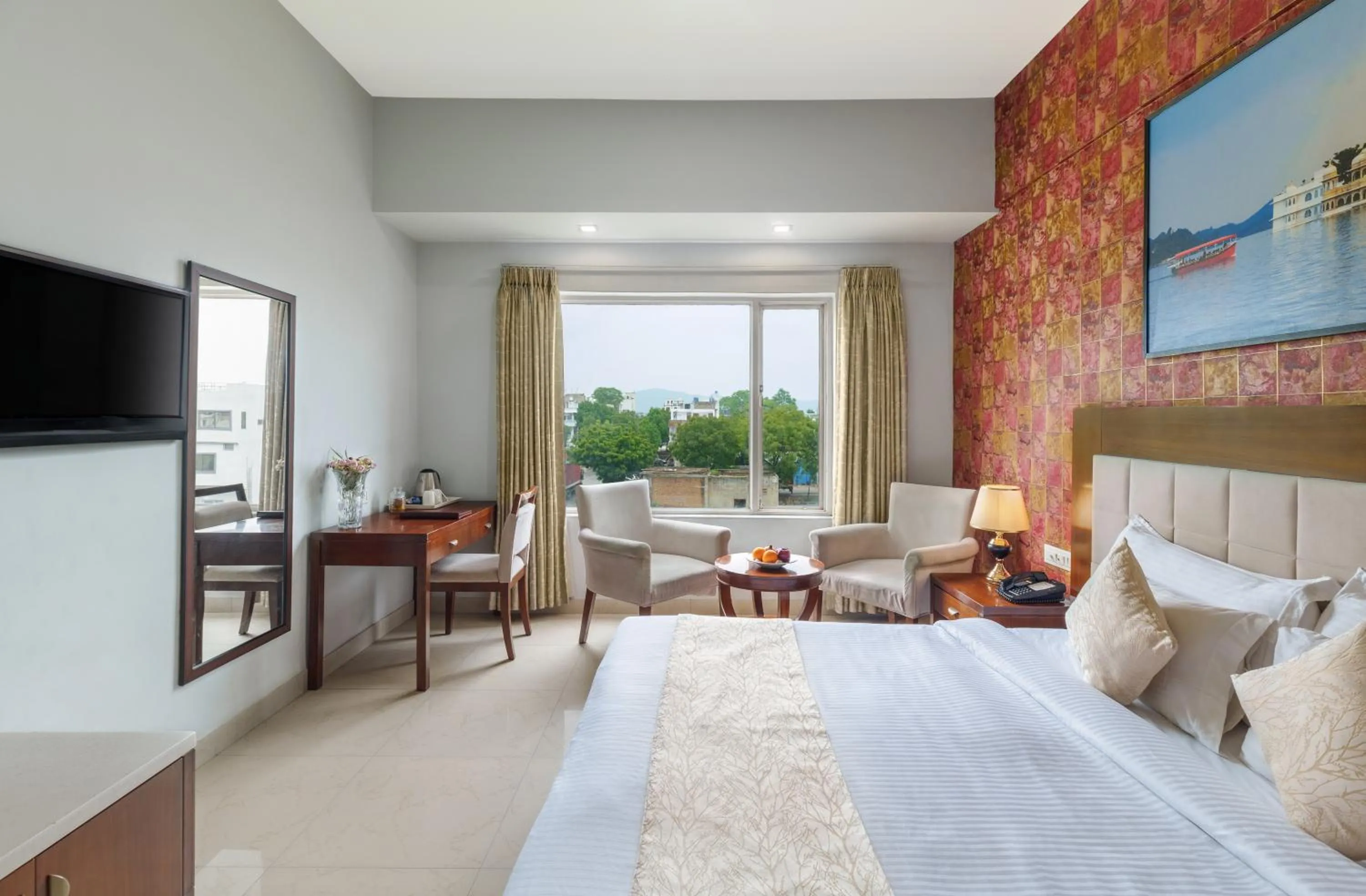 Bed in Mystical Valley View Resort and Spa, Udaipur