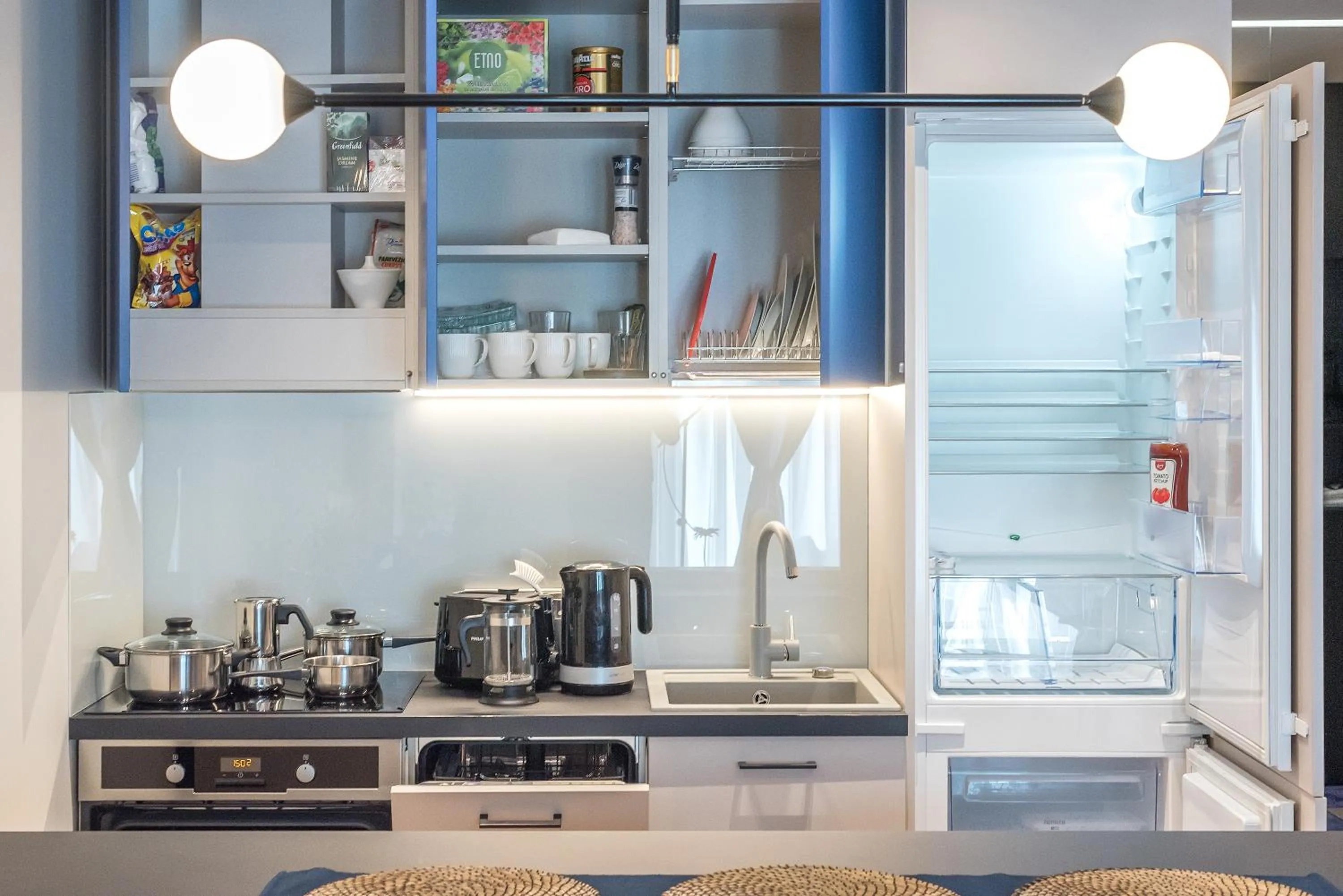 Coffee/tea facilities in HaPPy Inn GOLD Studio, self check-in, Parking in the underground garage
