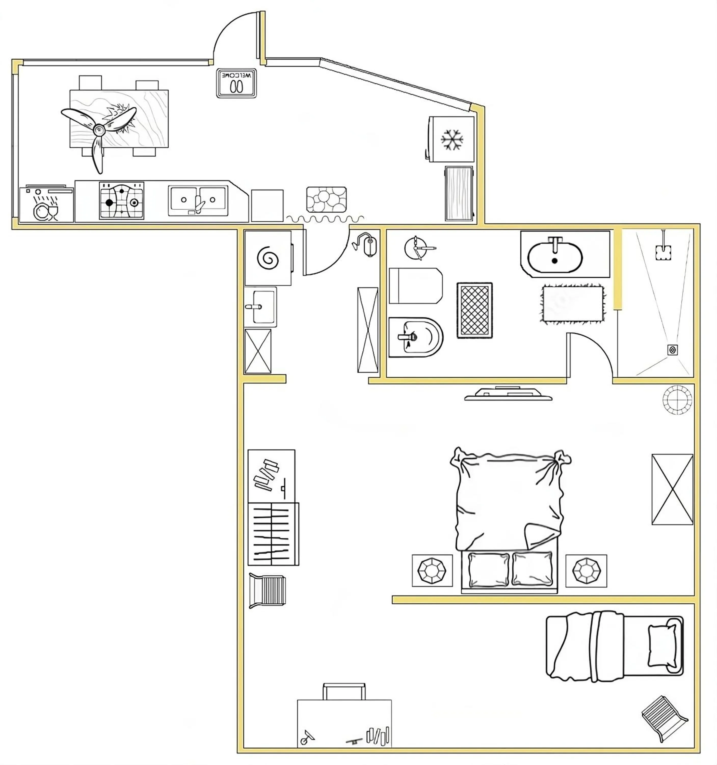 Floor plan in Domus Petrae - Ripatransone