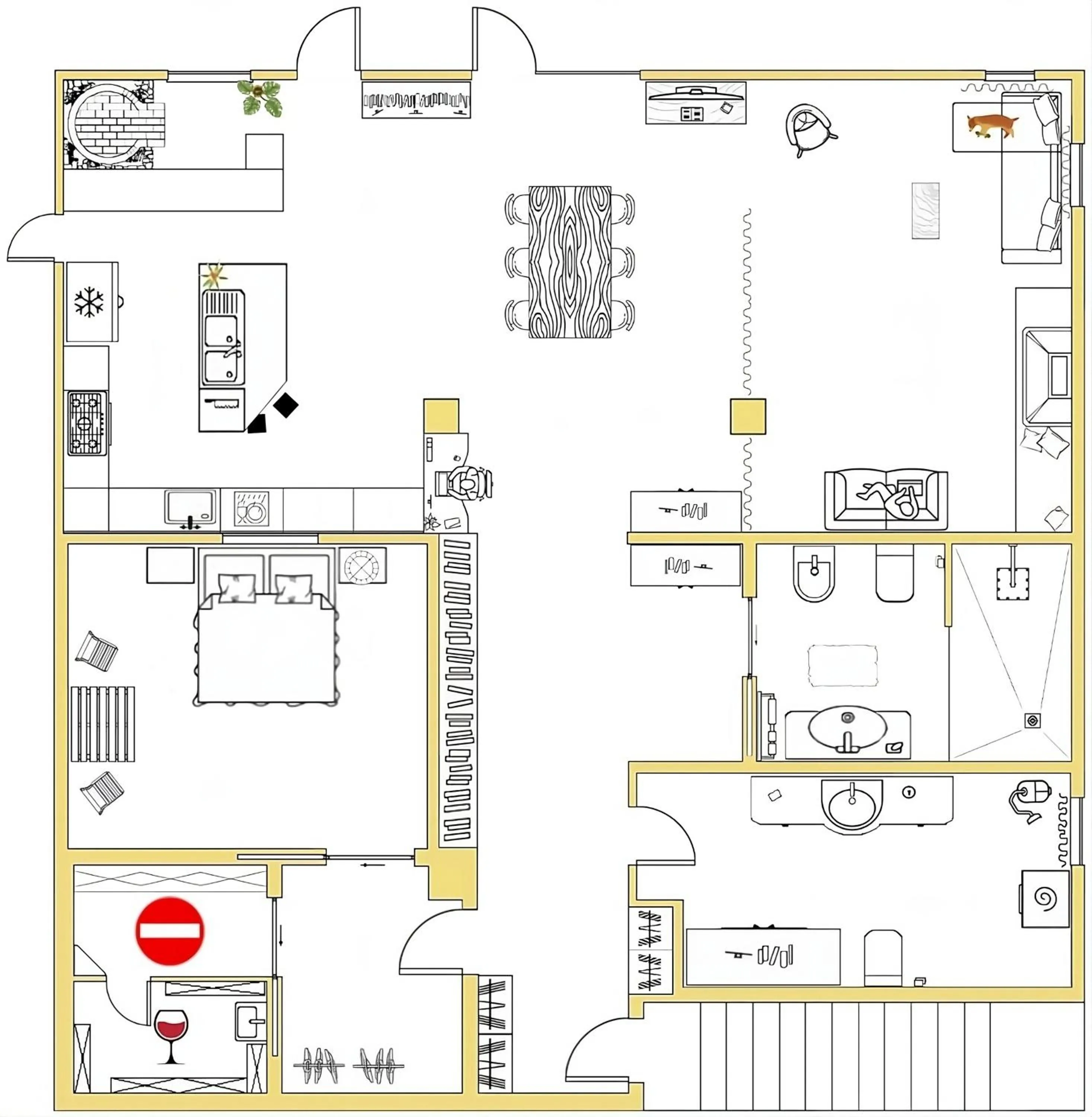 Floor plan in Domus Petrae - Ripatransone