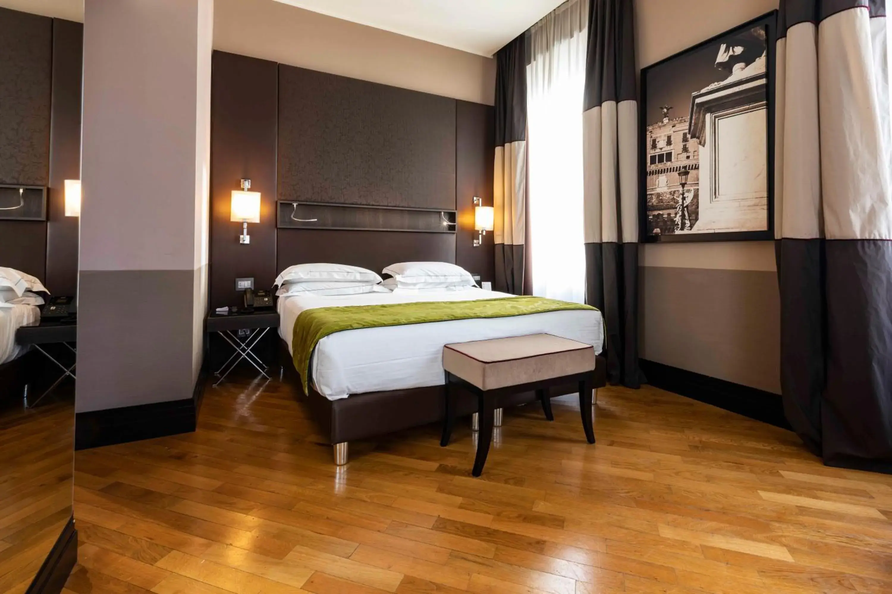 Bed in Rome Times Hotel Bed in Rome Times Hotel