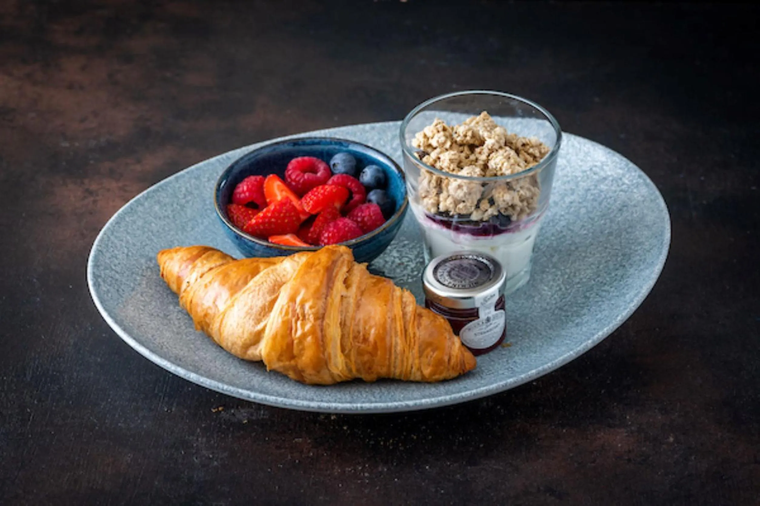 Continental breakfast in The Angel & Blue Pig