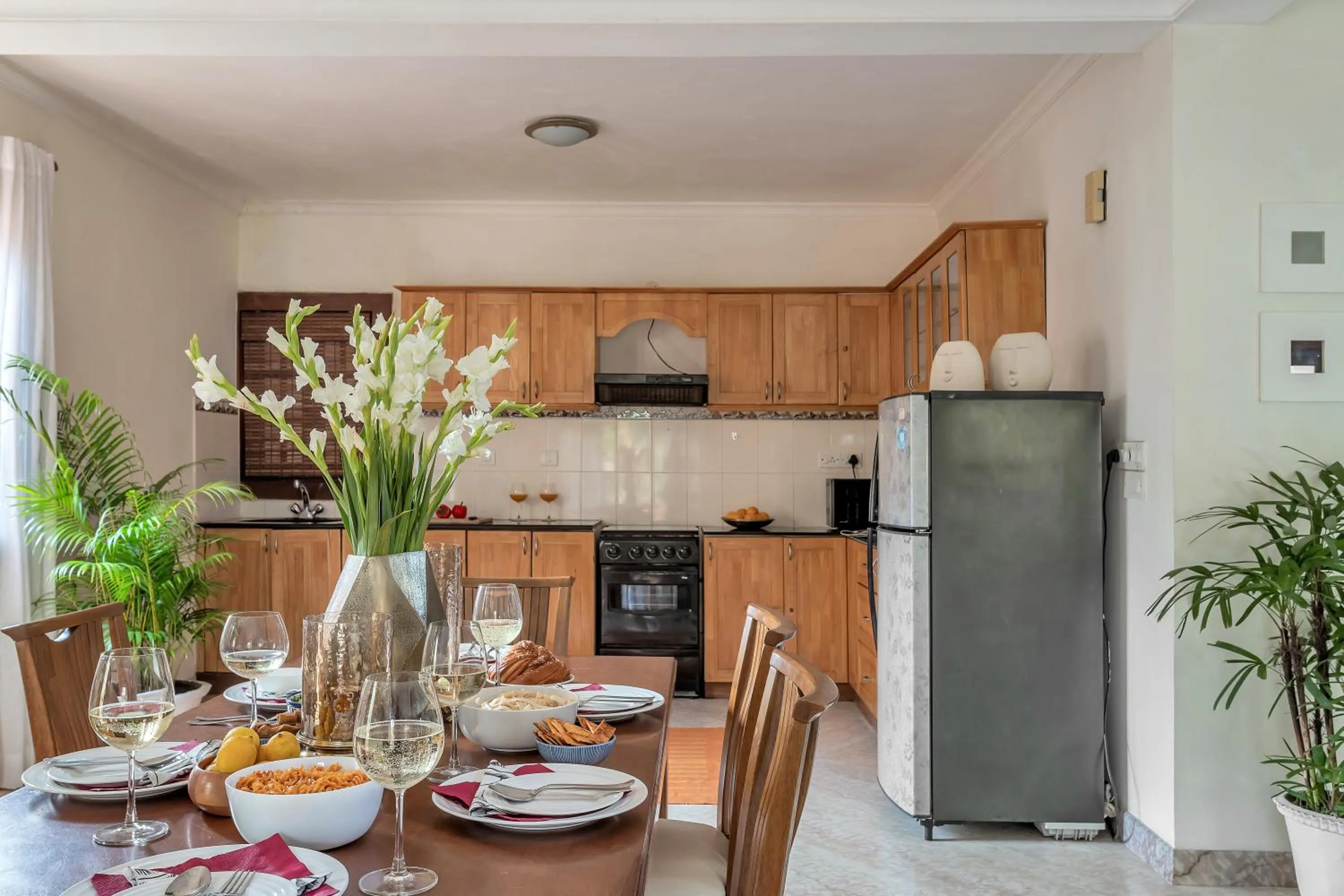 Kitchen or kitchenette in Aguada Anchorage - The Villa Resort, Candolim