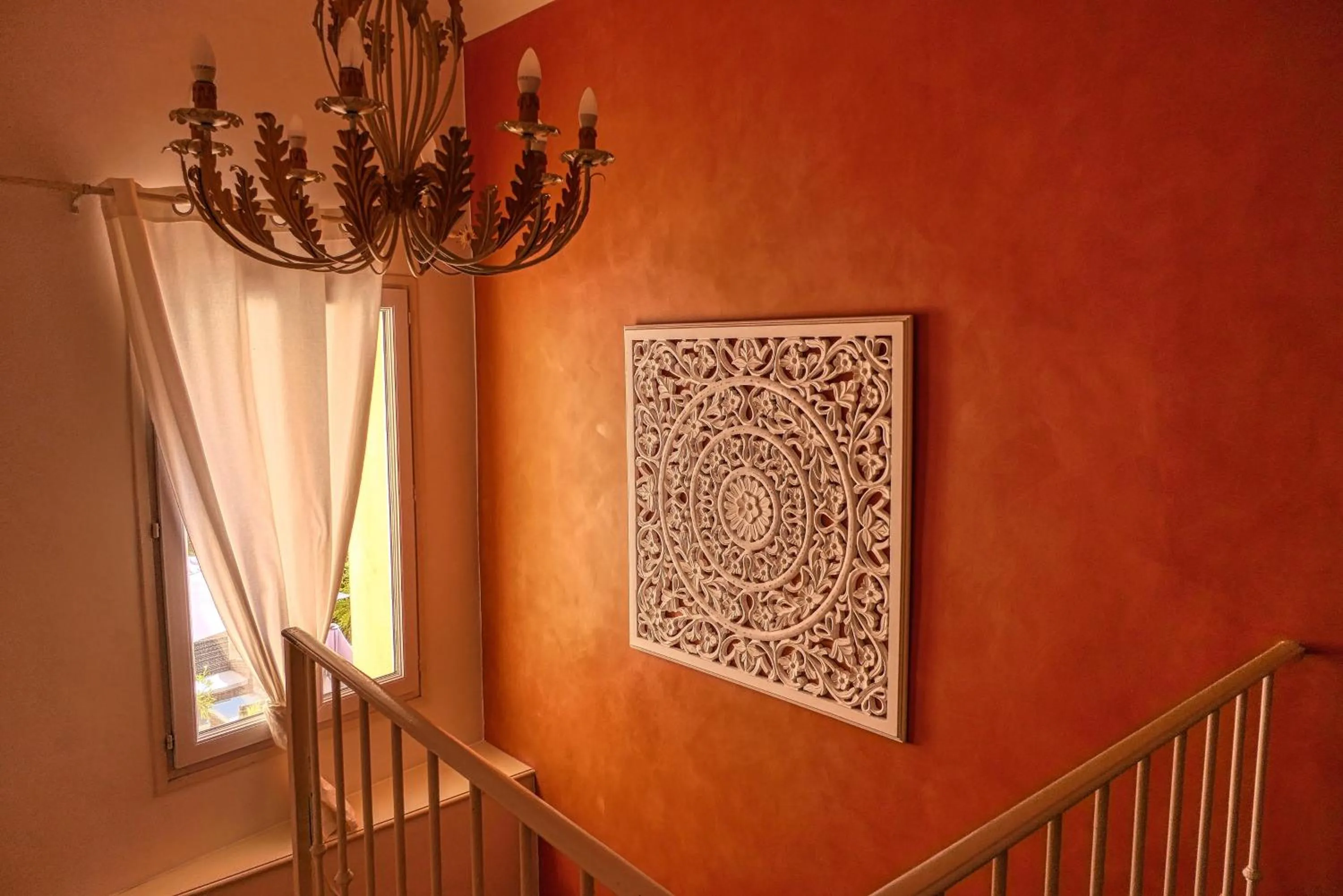 Decorative detail in Logis Hôtel La Bastide des Monges