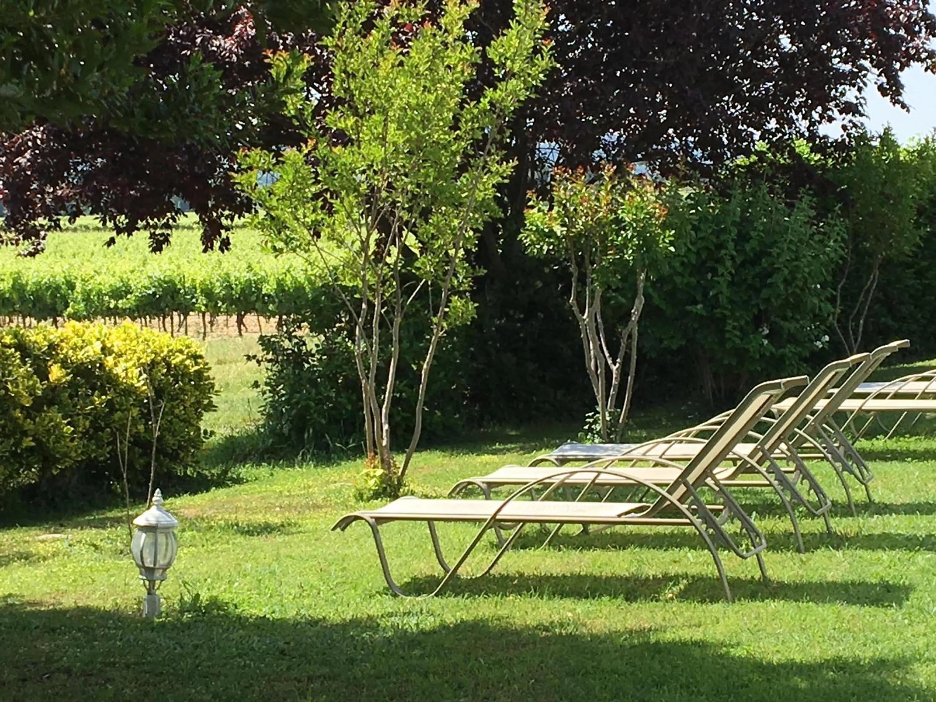 Garden in Logis Hôtel La Bastide des Monges