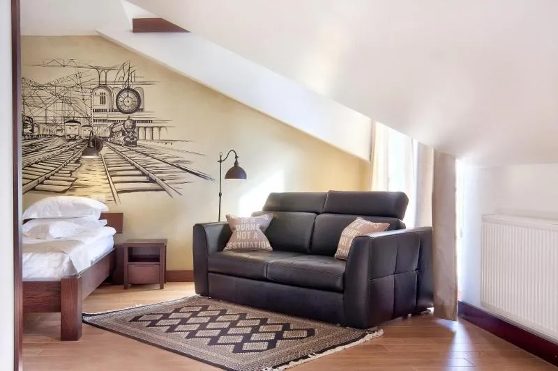 Seating area in BoutiqueHotel Aristo